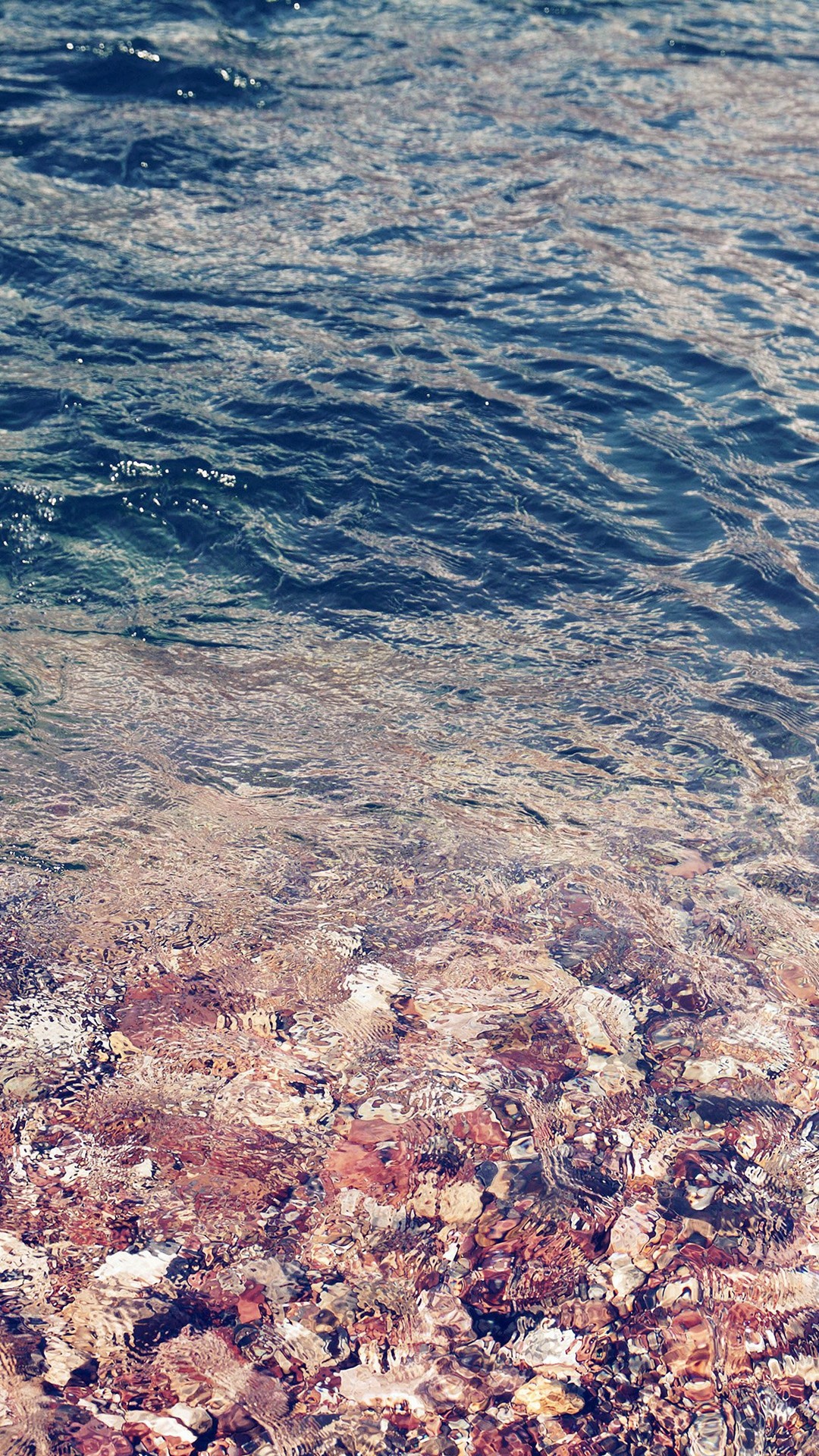 1080x1920 ... Sea Water Ripples Sea Clear Nature Pattern iPhone 8 wallpaper.