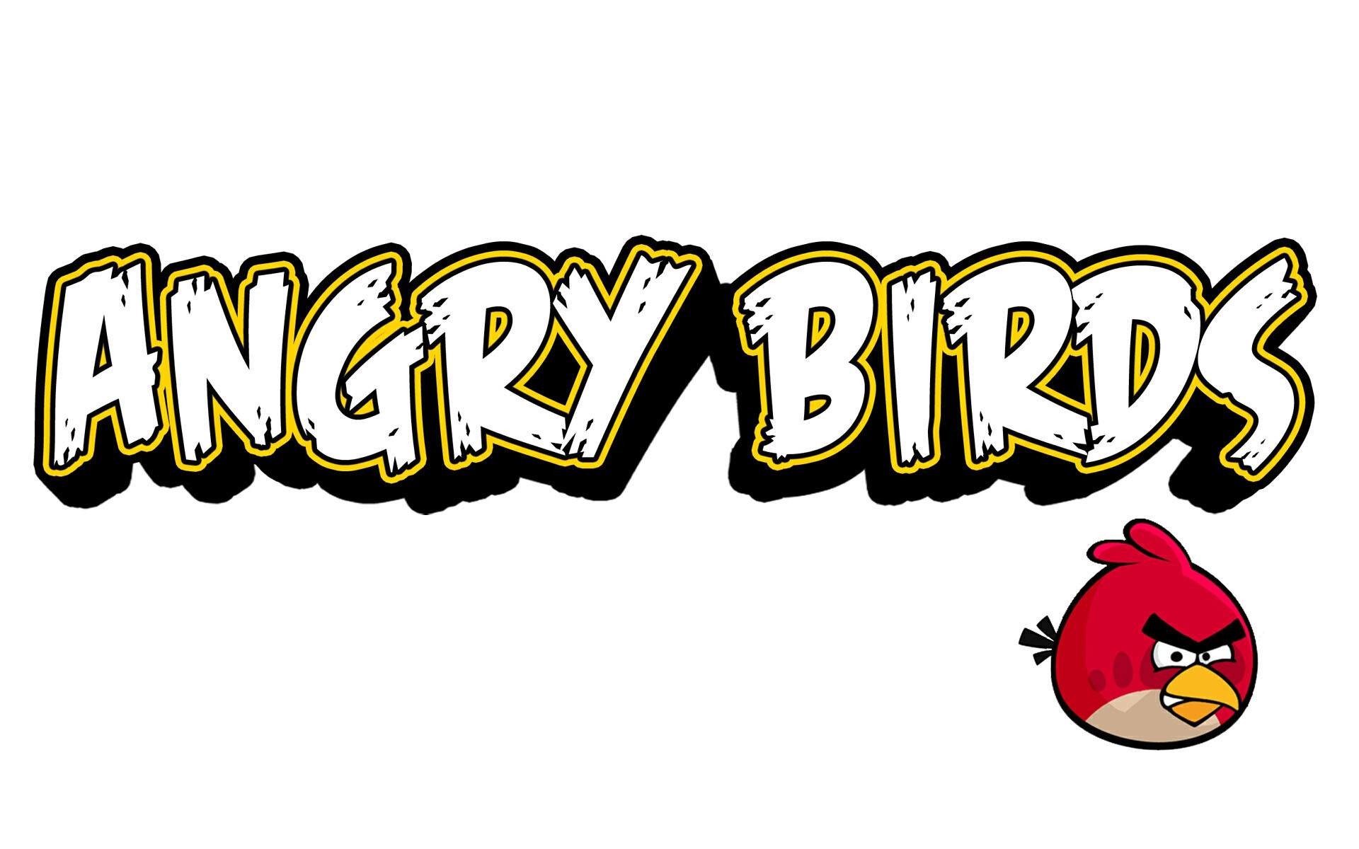 1920x1200 Angry Birds Logo Wallpaper