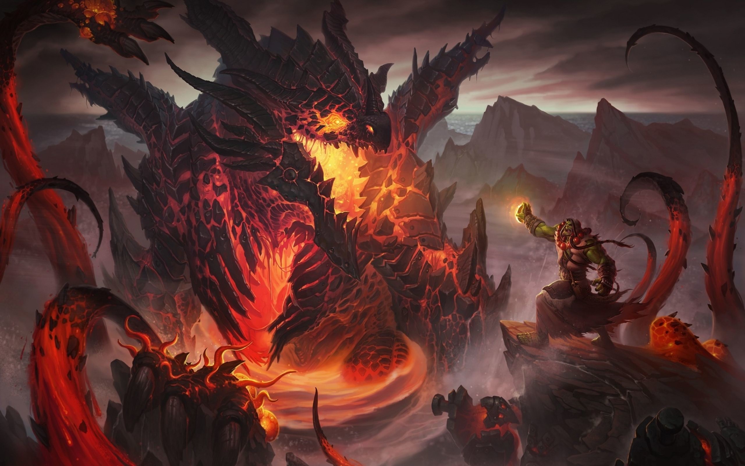2560x1600 World of Warcraft cataclysm dragons orc thrall wallpaper ( / Wallbase.
