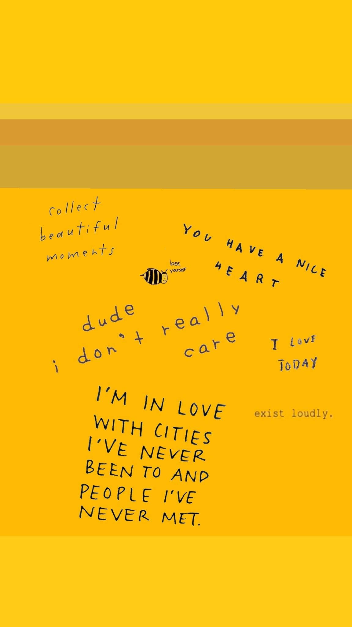 1152x2048 yellow aesthetic wallpaper iphone quotes