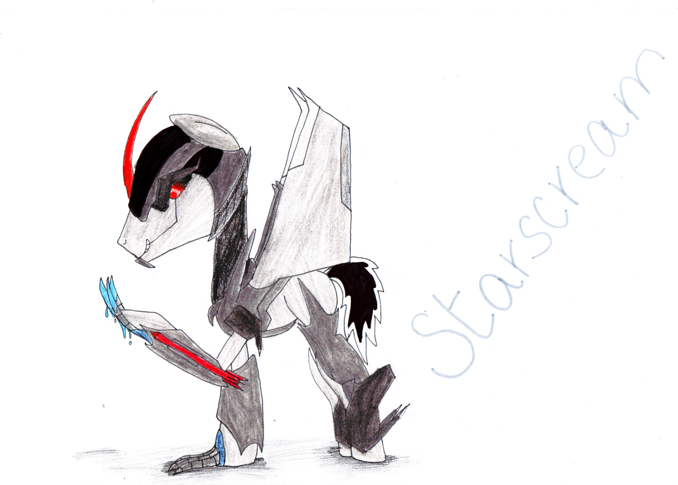 2338x1674 ... Starscream from Transformers: Prime as a pony by SpeedFeather