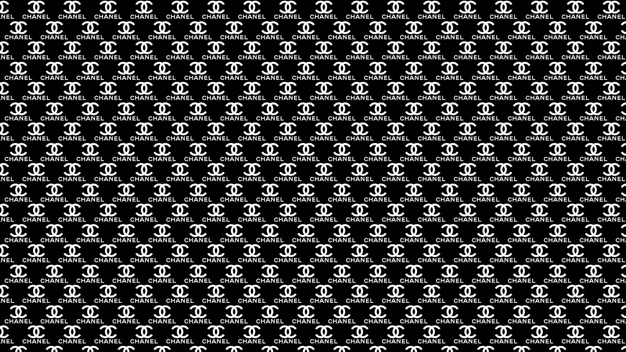 2560x1440 Black White Chanel Desktop Wallpaper
