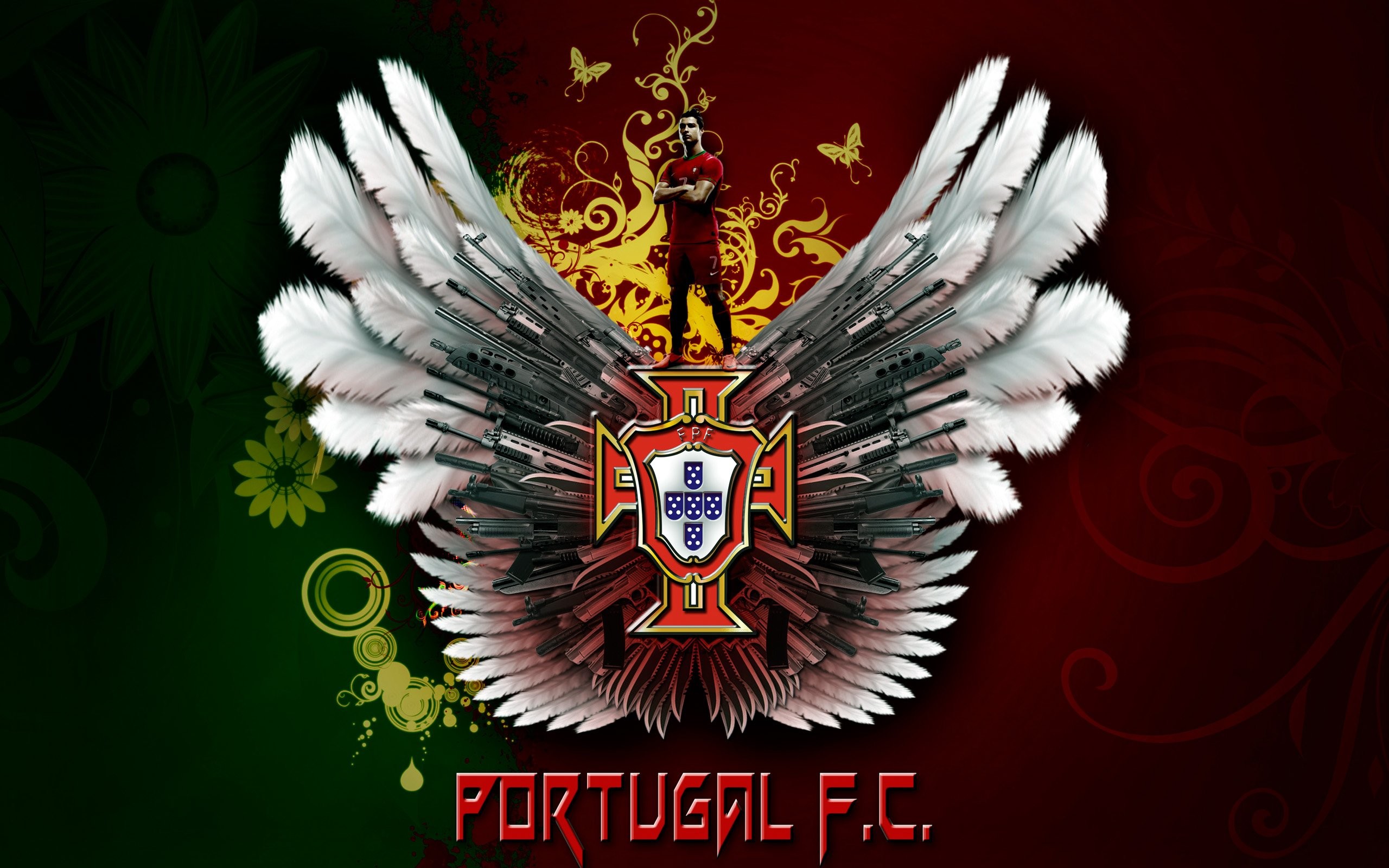 2560x1600 Soccer men Portugal Cristiano Ronaldo football player wallpaper .