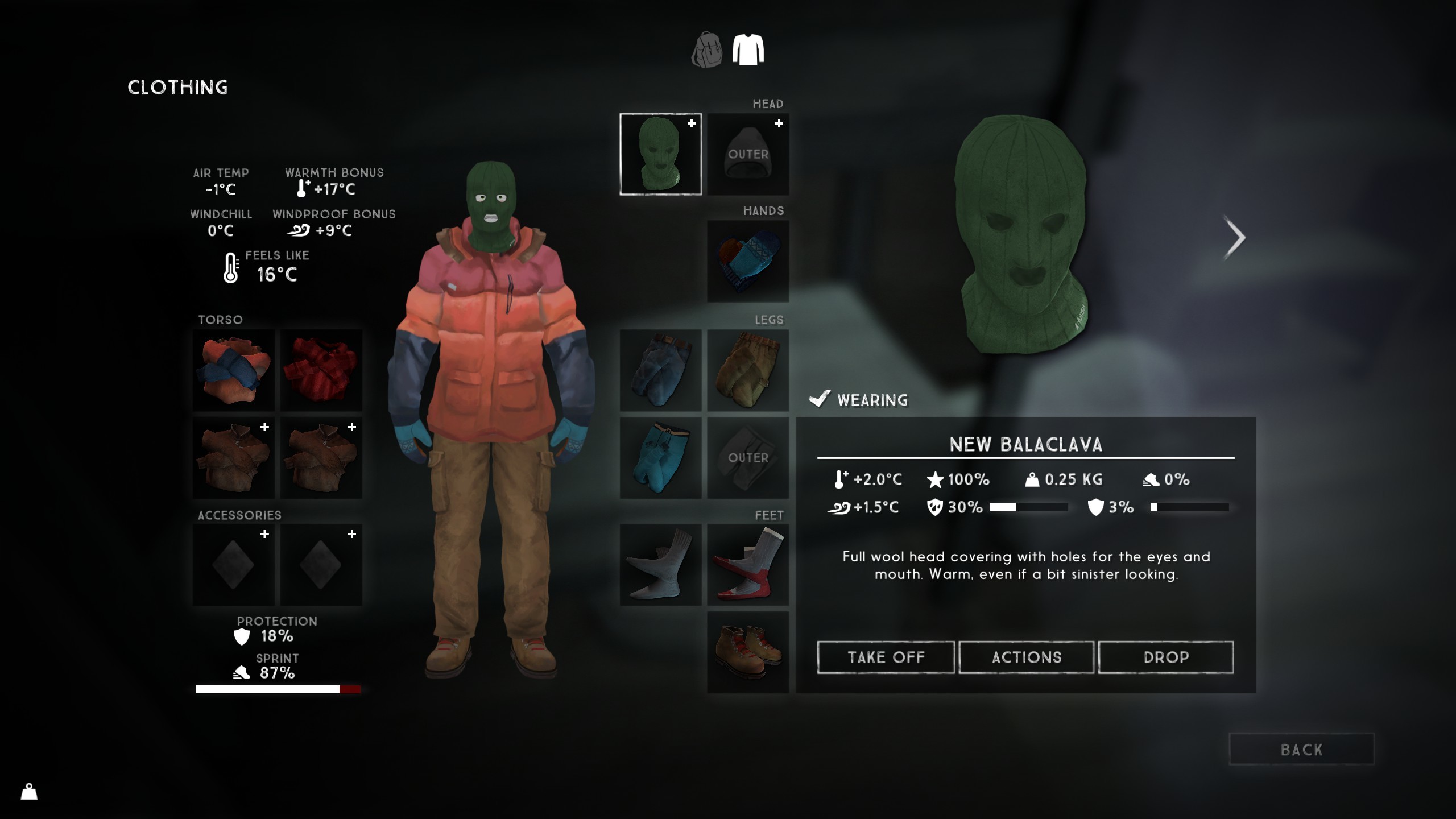 2560x1440 The Balaclava and Wool Toque is the meta for clothing items on your head in  The