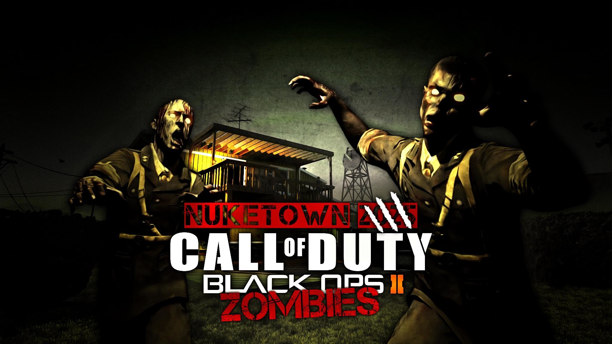 2048x1152 Call of Duty Black Ops 2 Zombies Nuketown Wallpaper