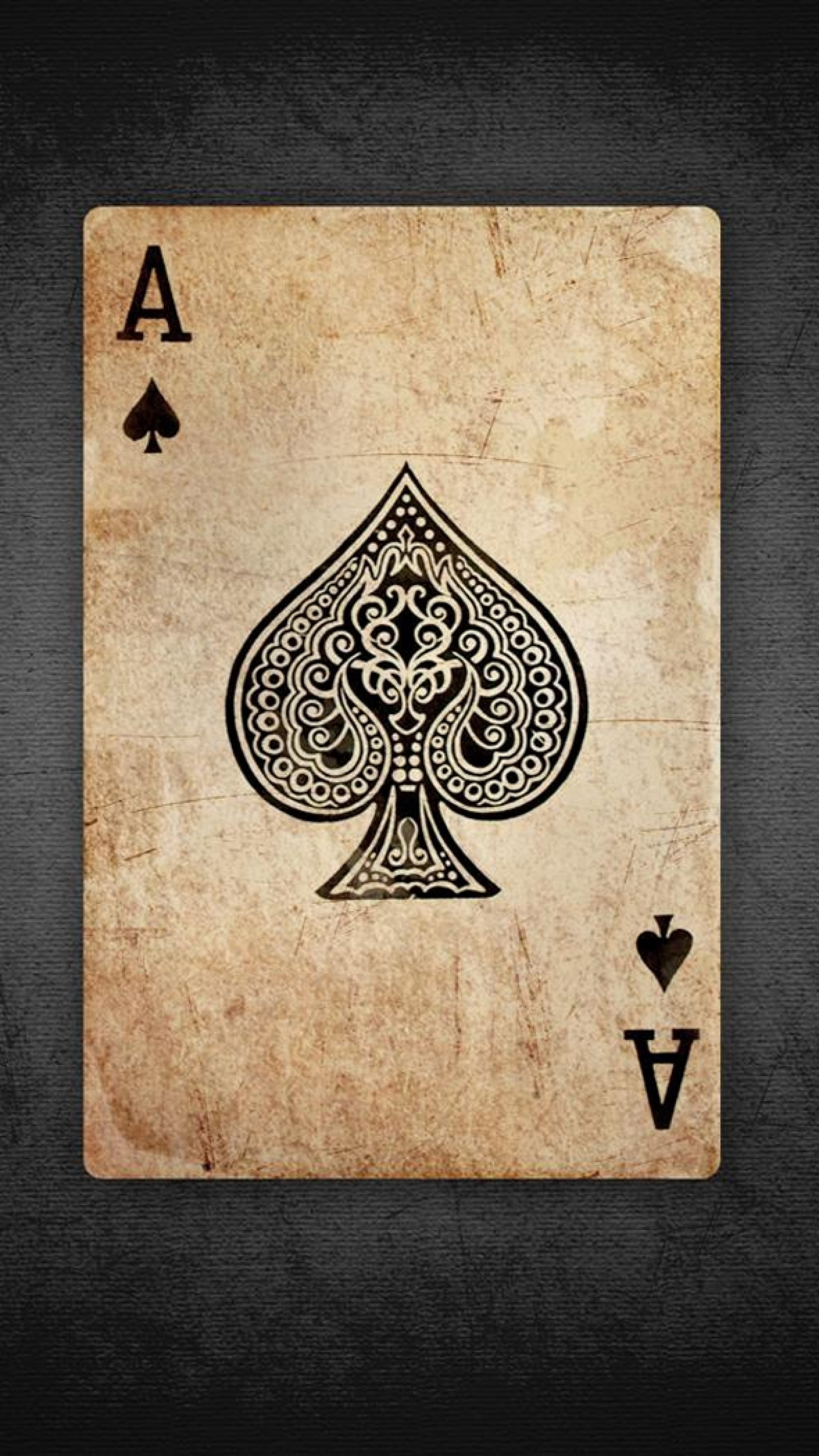 2160x3840  Wallpaper ace, card, paper, games, old