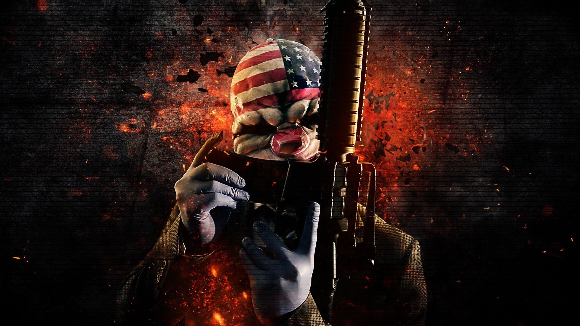 1920x1080 Download Wallpaper 2560x1024 Payday 2, Chains, Overkill software .