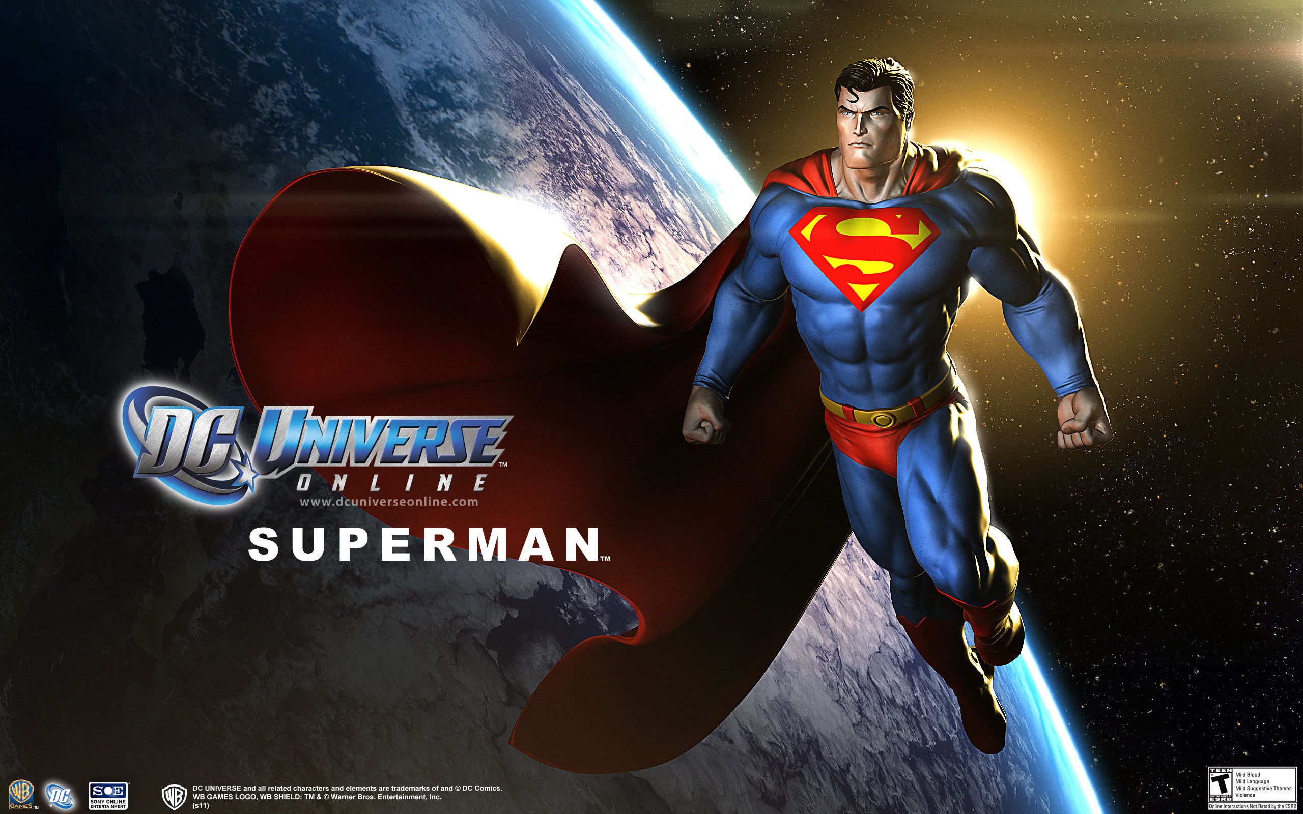 2560x1600 DC Universe Online Superman Wallpaper - DC Comic Man of Steel