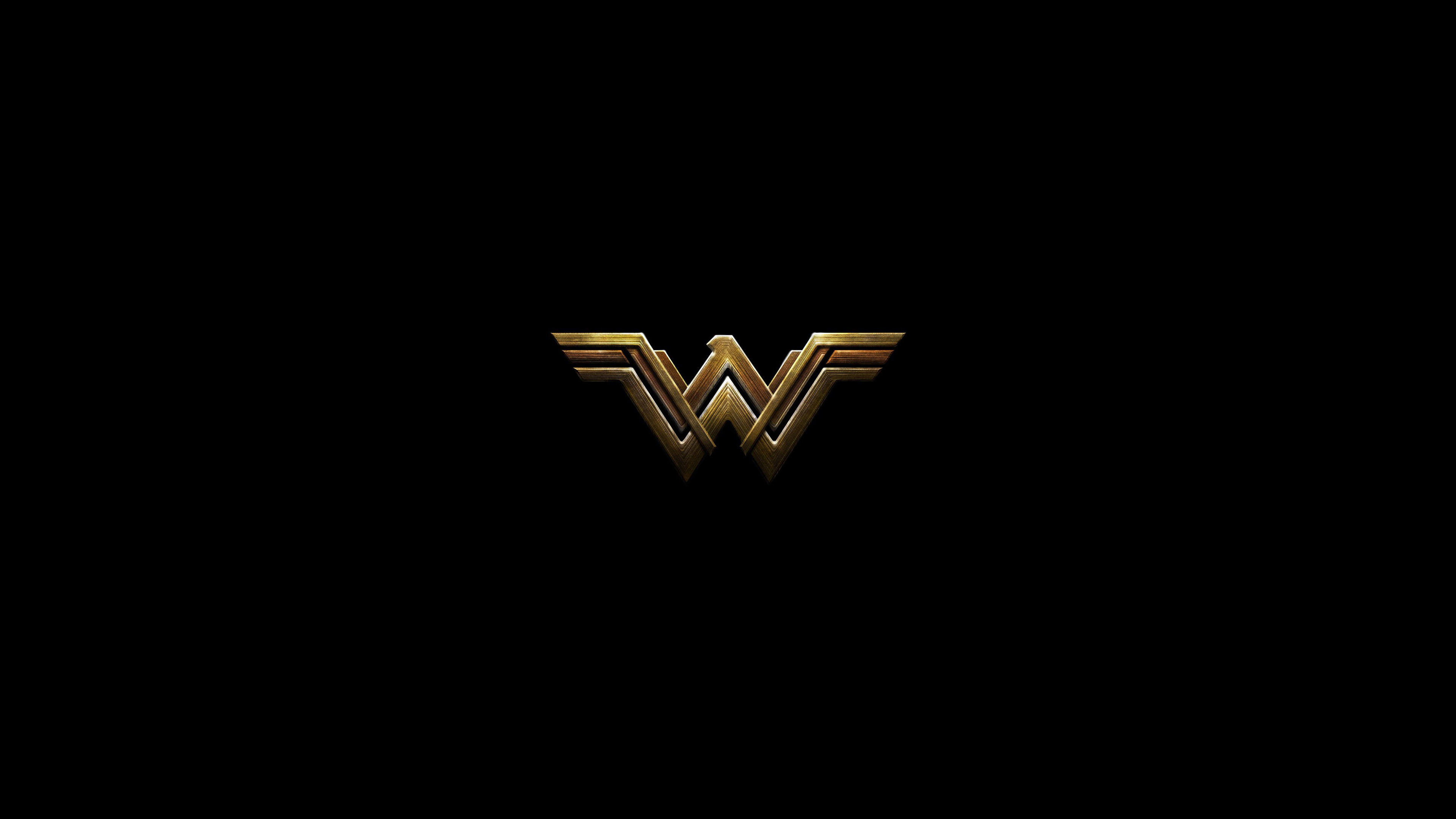 3840x2160 Wonder Woman Dark Logo 4k