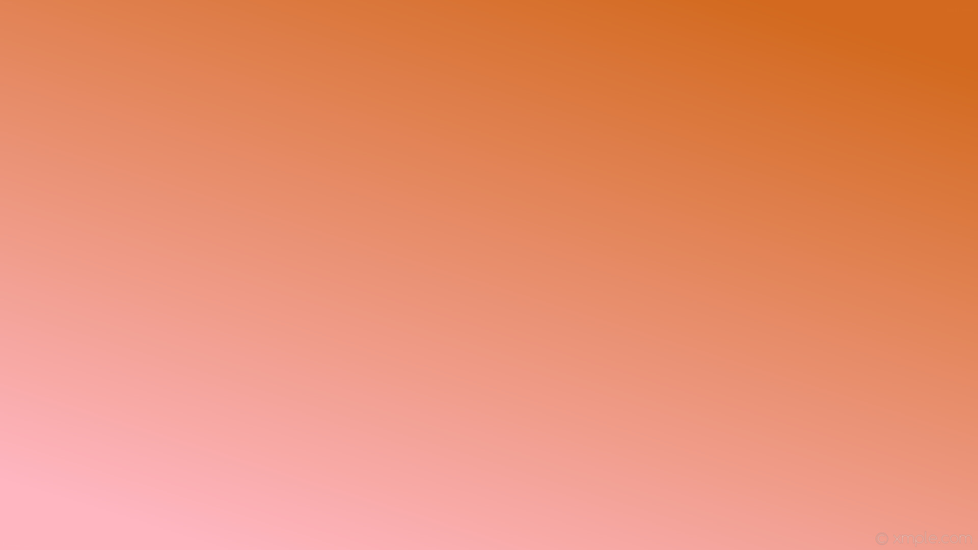 1920x1080 wallpaper brown gradient pink linear light pink chocolate #ffb6c1 #d2691e  225Â°