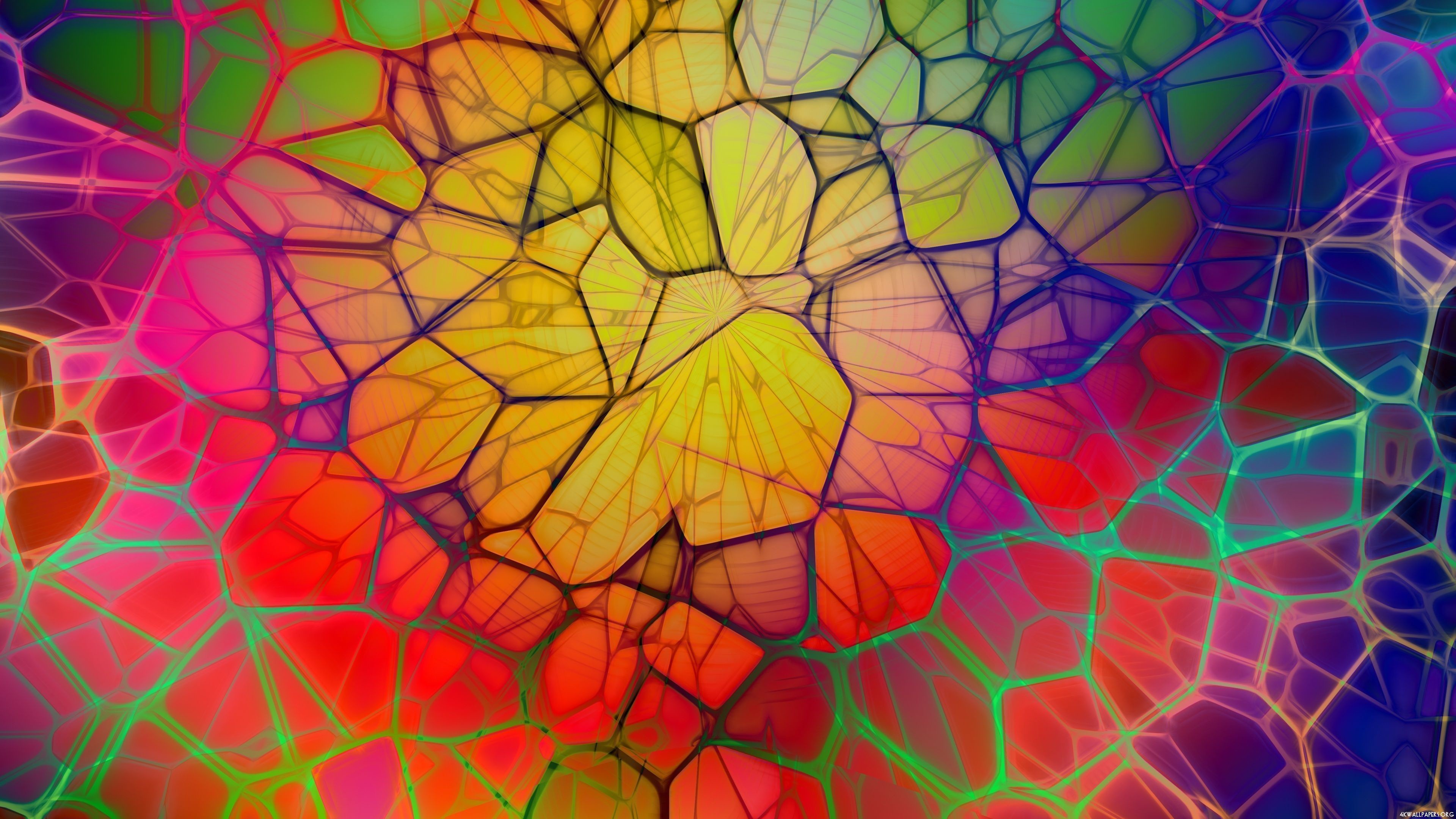 3840x2160 Abstract Colorful Web 4K Ultra HD Wallpaper 