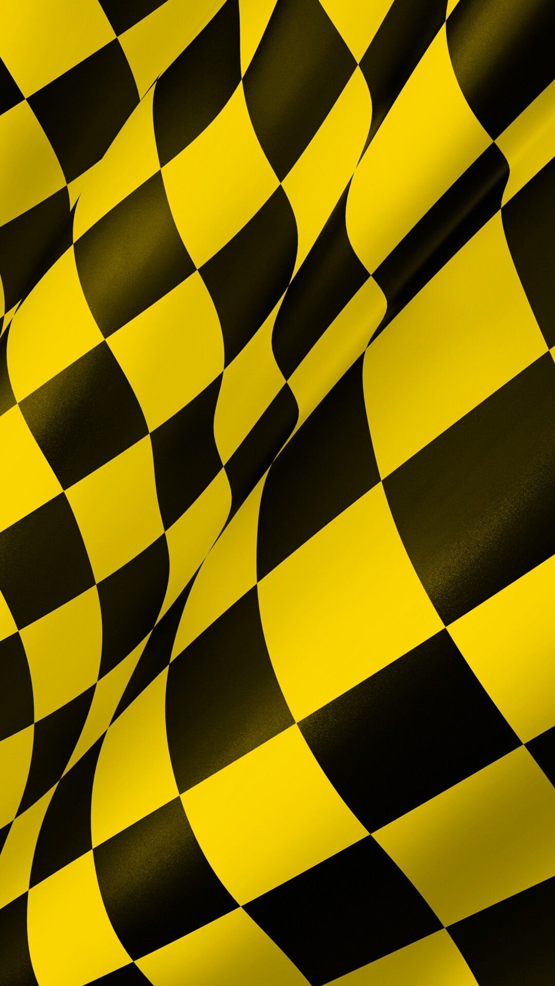 1080x1920 Yellow checkered flag