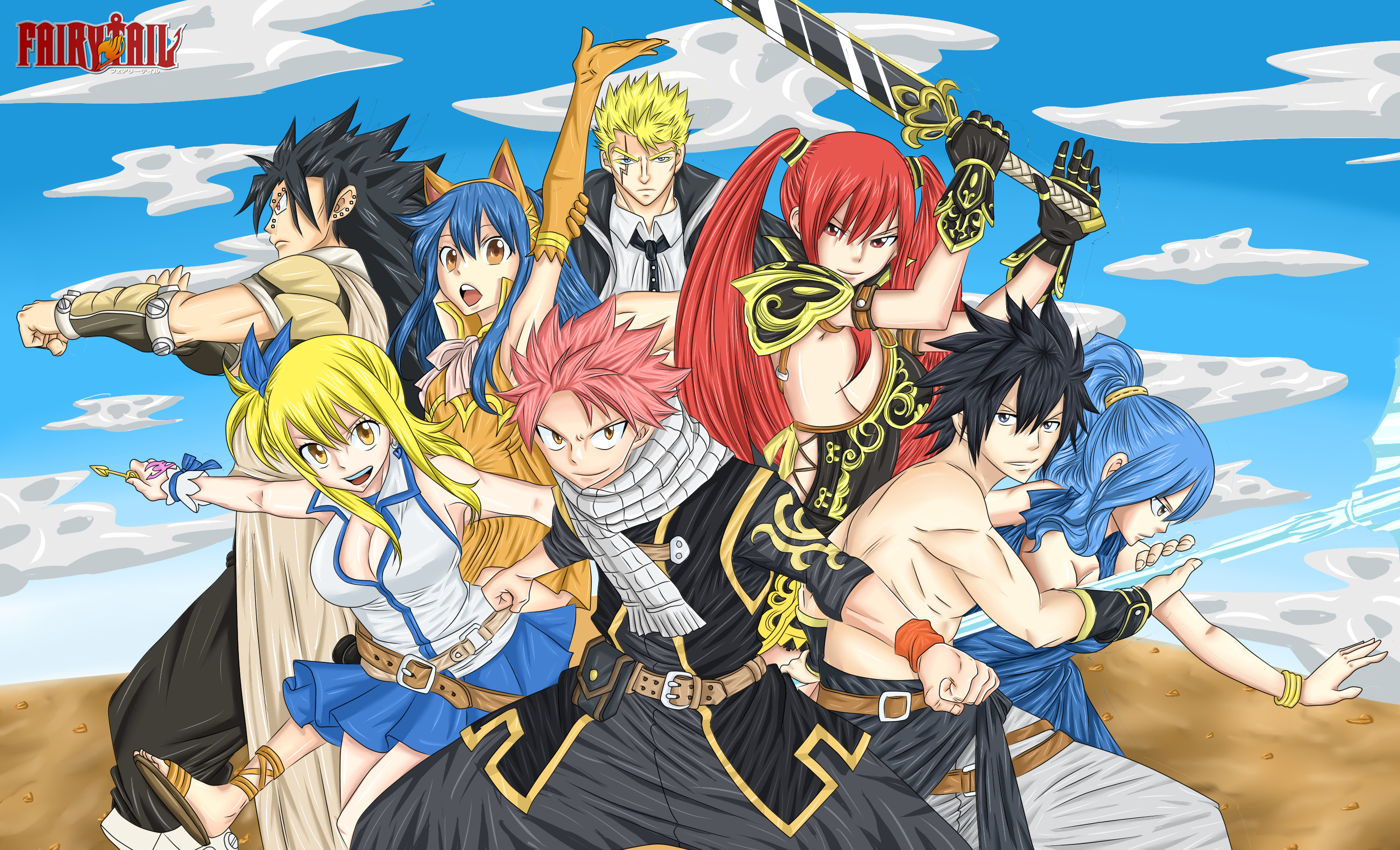 3000x1821 ... Anime Wallpaper Fairy Tail on WallpaperGet.com ...
