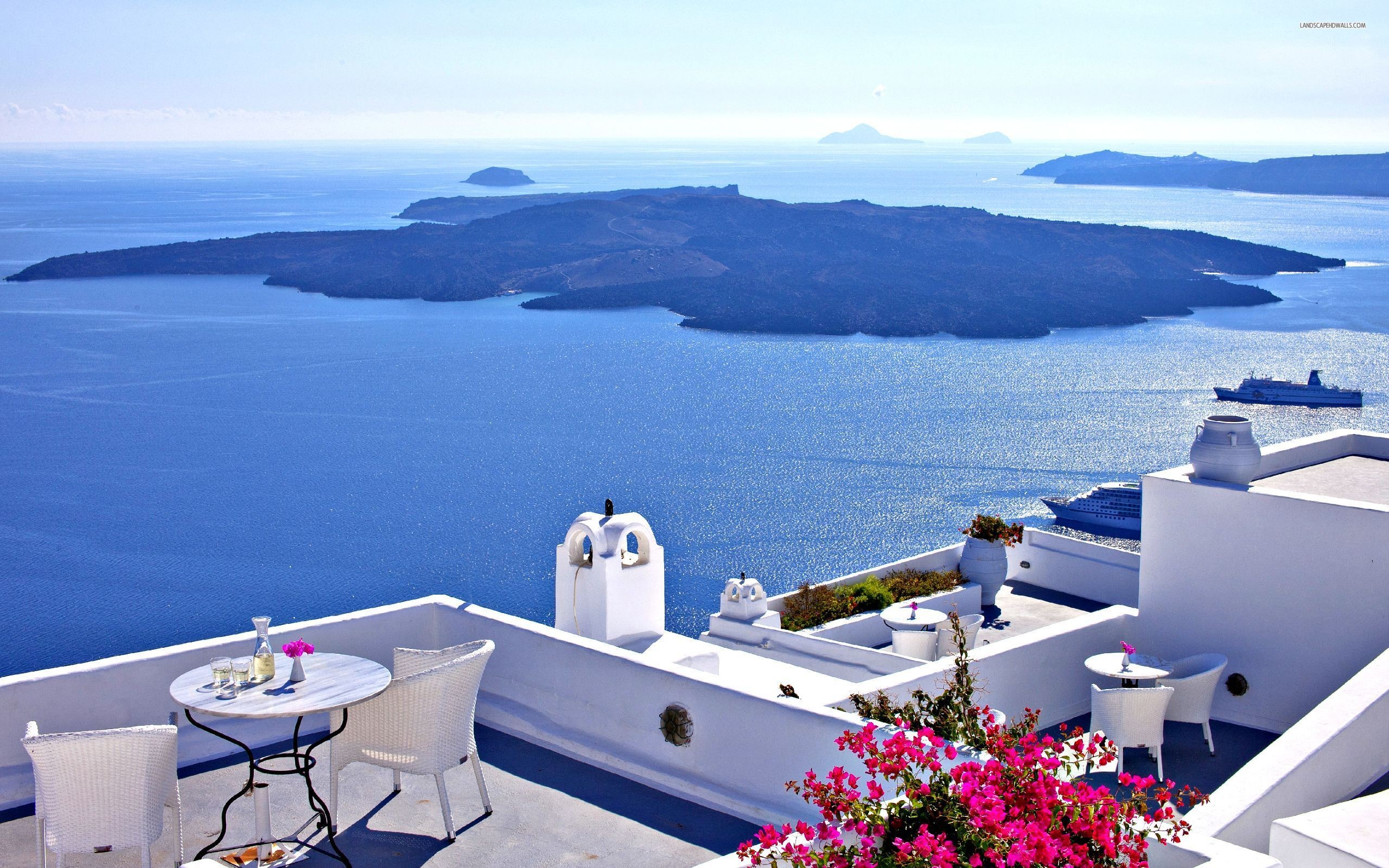 2560x1600 It doesn't even necessarily have to be Santorini, it could be anywhere.