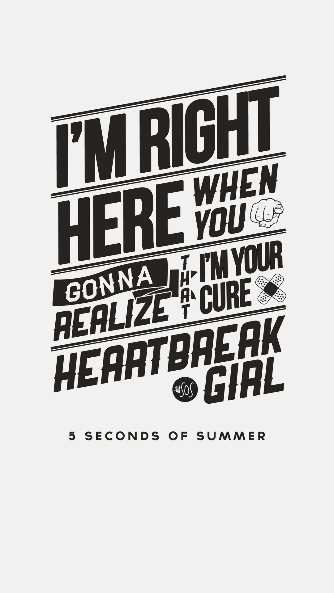 1080x1920 5 Seconds of Summer - Heartbreak Girl