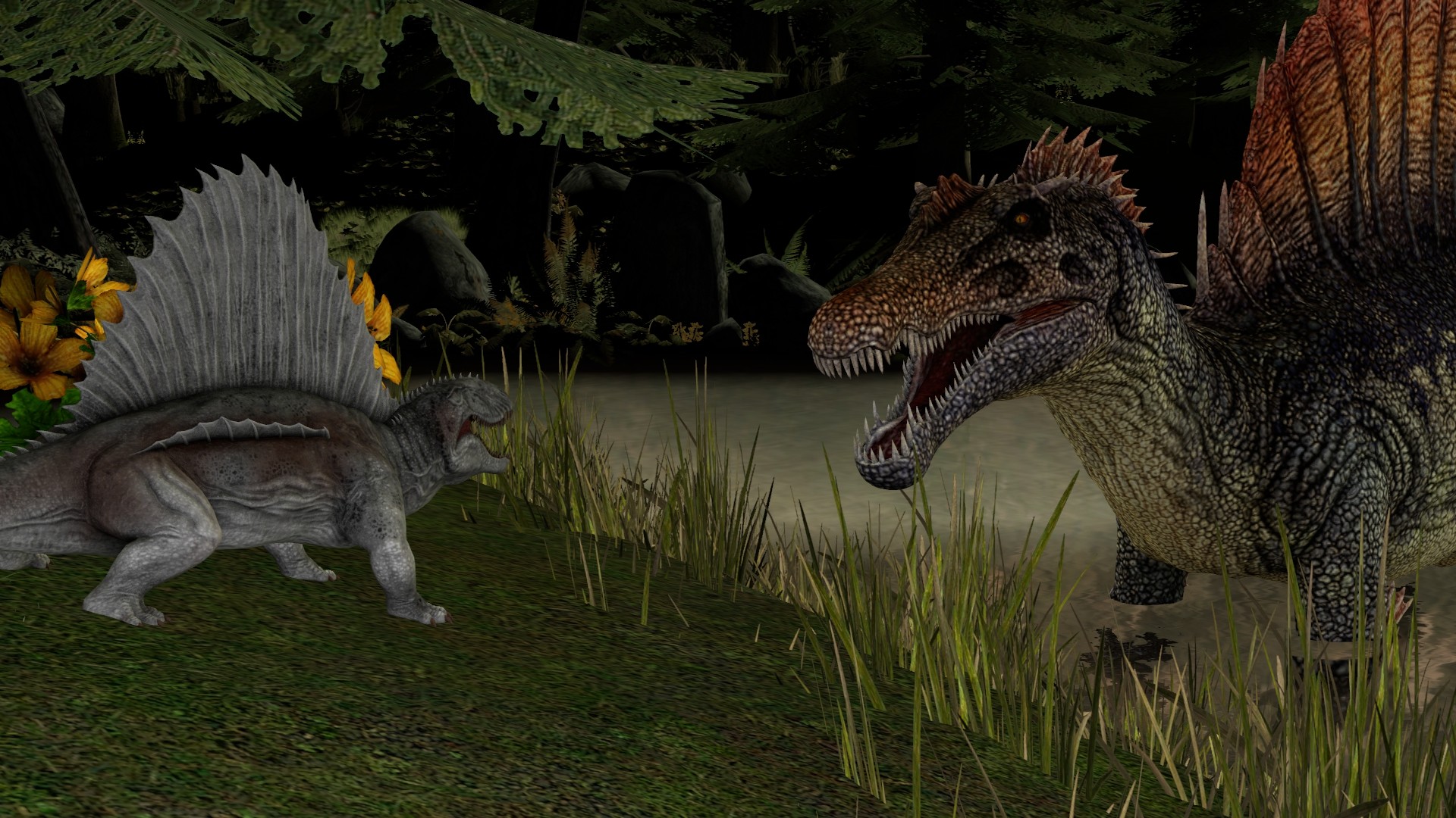 1920x1080 ... kongzillarex619 Dimetrodon meets Spinosaurus: Are you my Mama? by  kongzillarex619