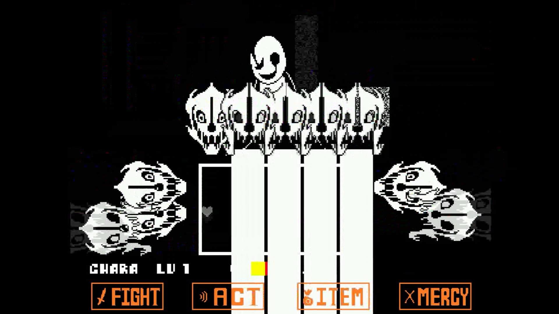 1920x1080 Undertale - Pacifist Sans and WD Gaster fight (fanmade game)