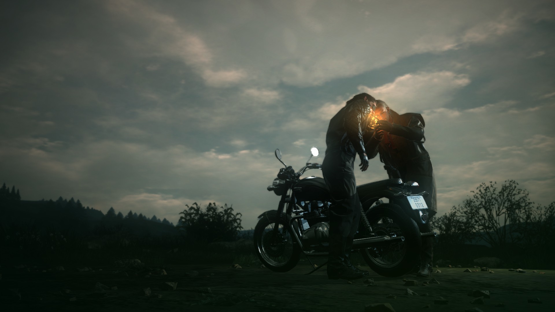 1920x1080 I Thought This Makes for a Good Wallpaper (Big Boss & Ocelot, Cigar &  Motorcycle)