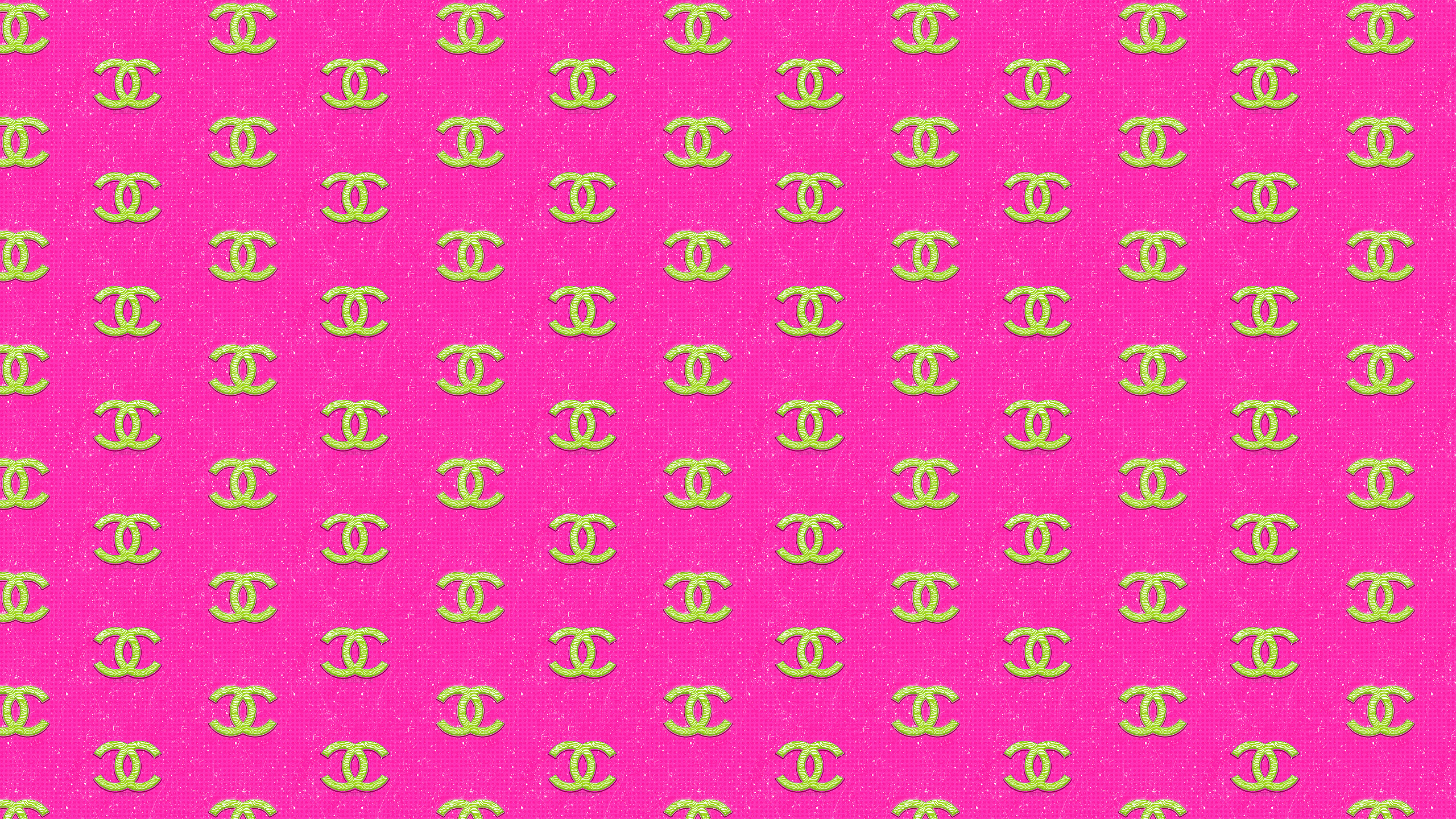 2560x1440 Pink Chanel Logo Pattern Wallpaper 54425