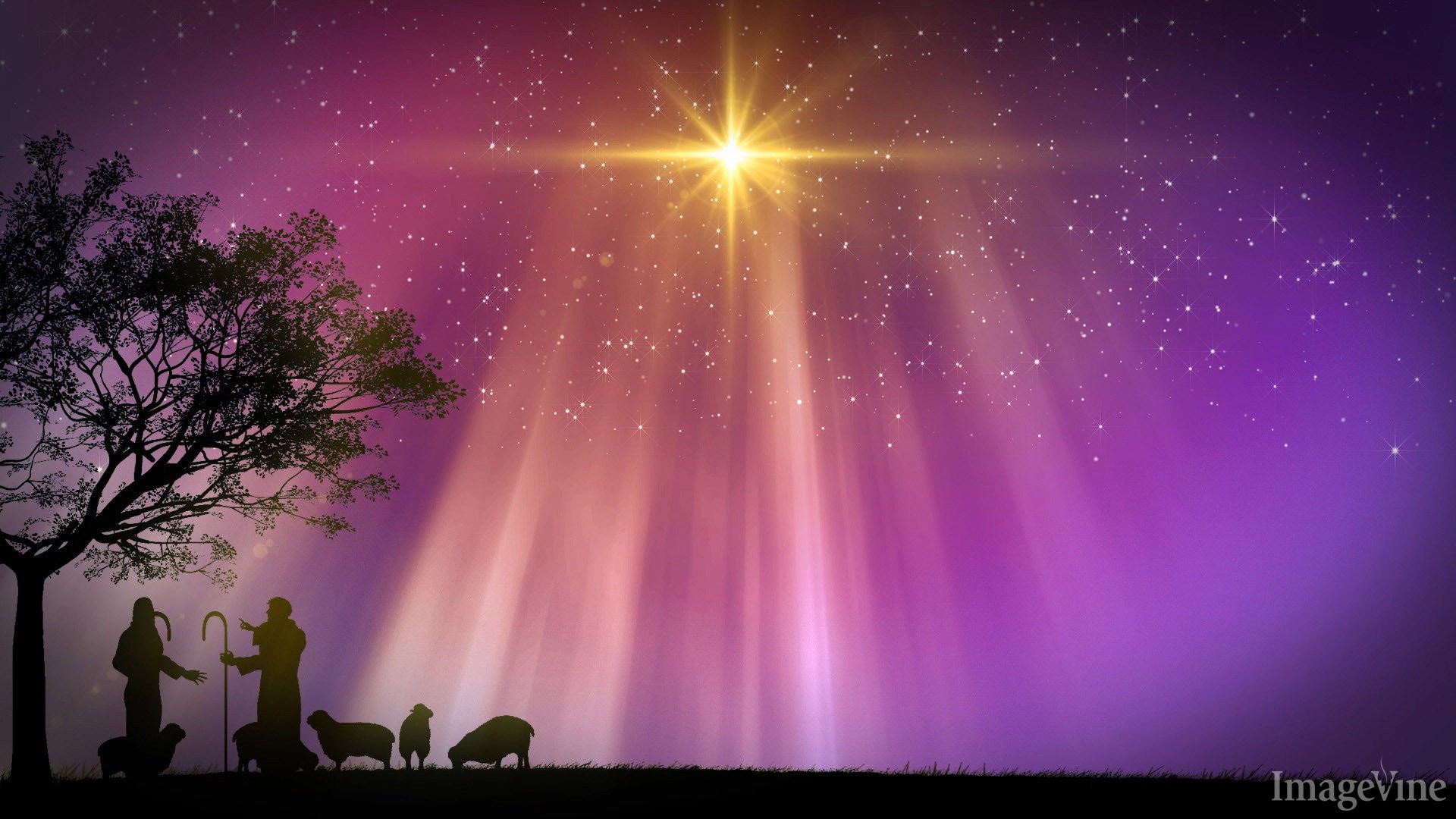 1920x1080 christian christmas powerpoint backgrounds, shepherds, nativity, star  appears