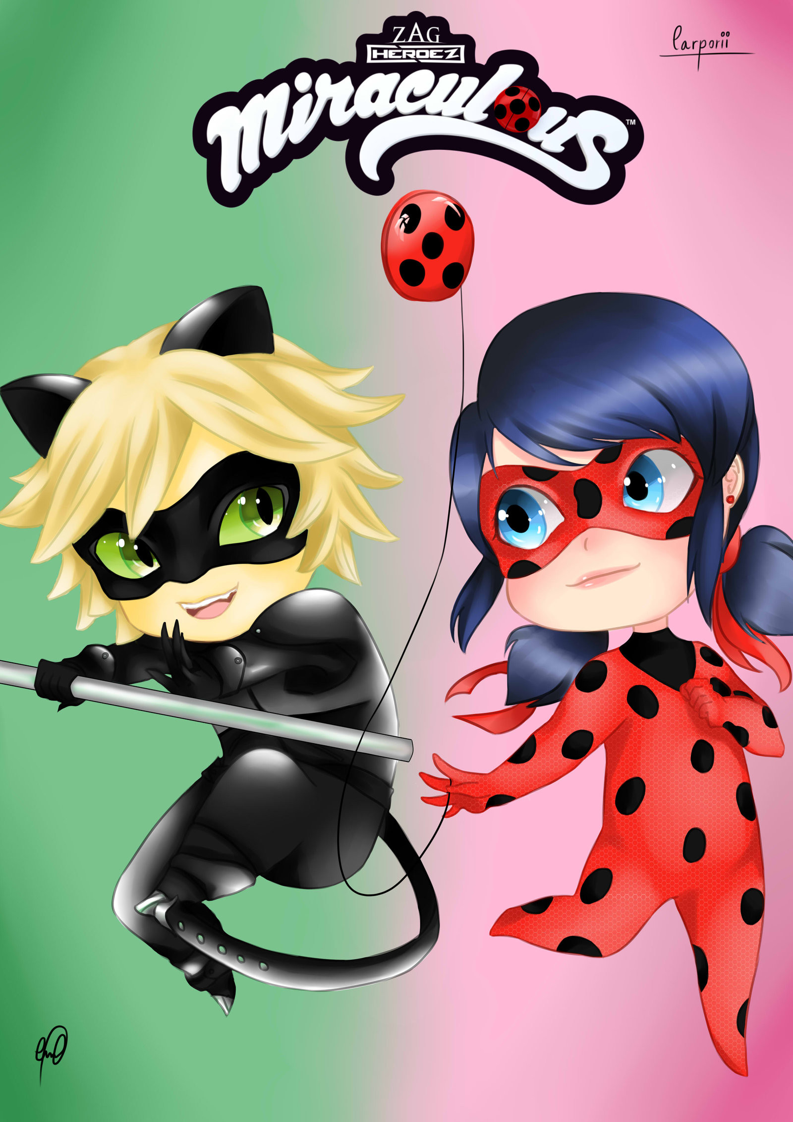 1600x2263 ... Miraculous - Tales of Ladybug and Cat Noir - Chibi by SrtaSabakuno