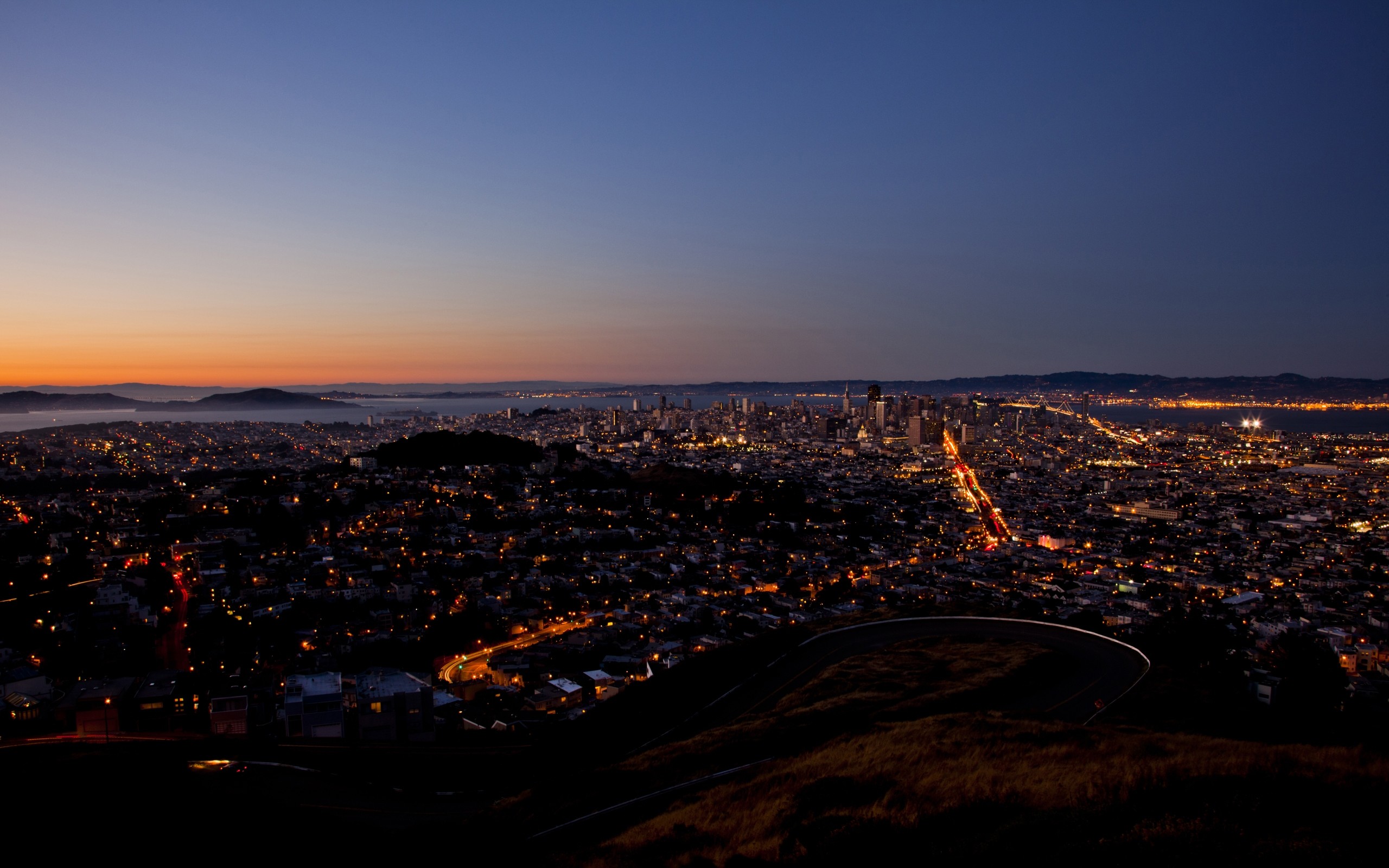2560x1600 San Francisco view from Twin Peaks Desktop Wallpapers FREE .