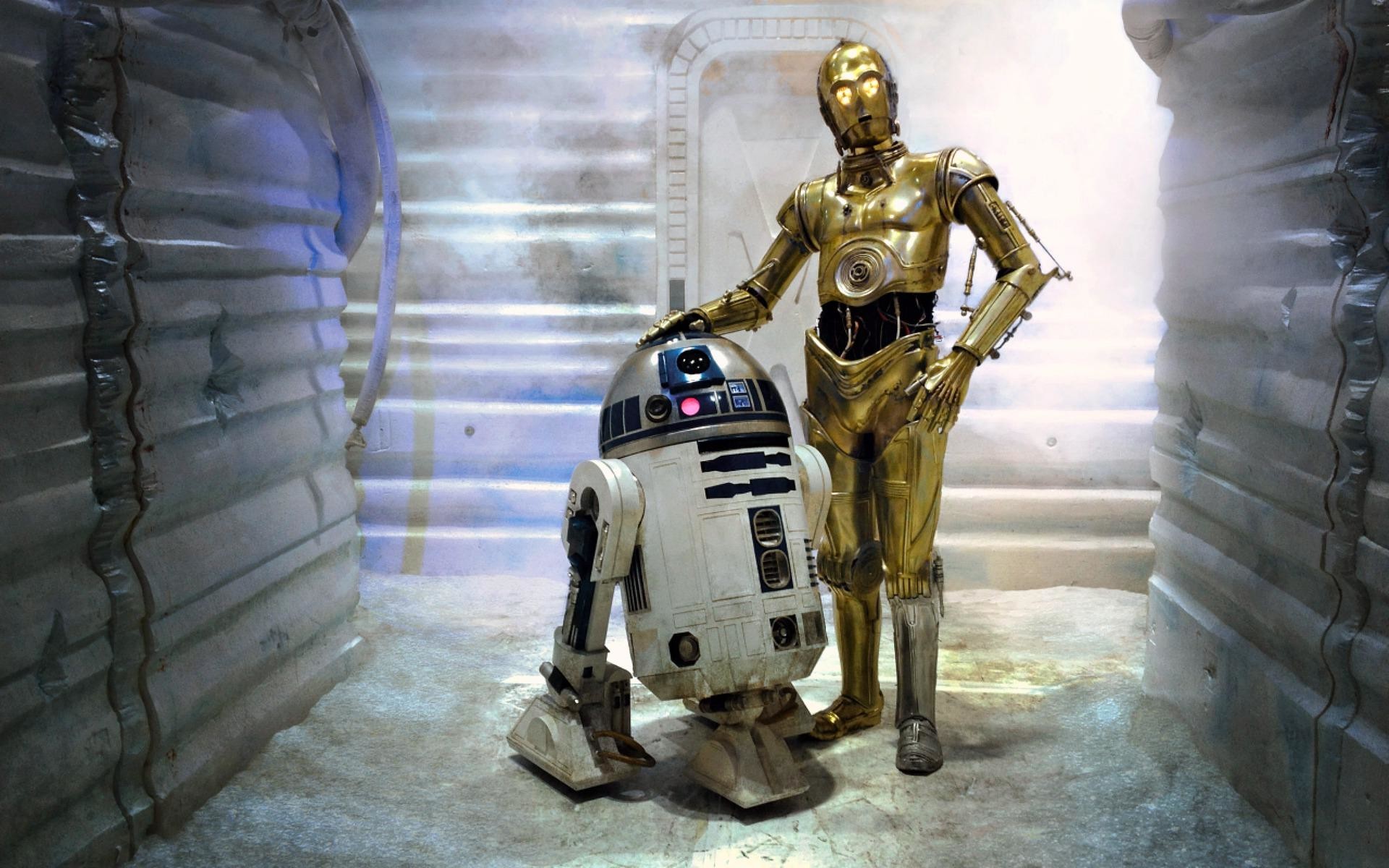 1920x1200 R2-D2 & C-3PO Best Friends  wallpaper