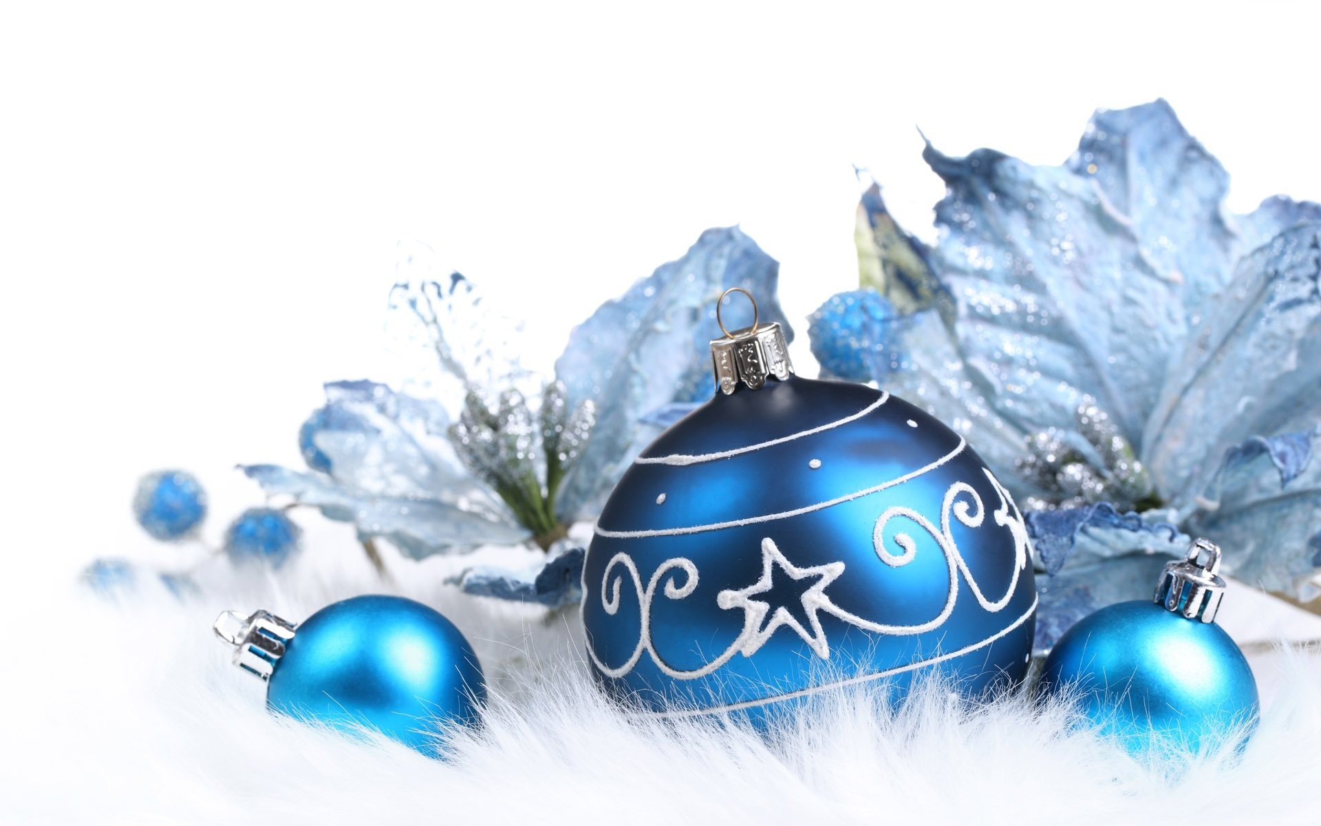 1920x1200 Cool Blue Christmas Background.