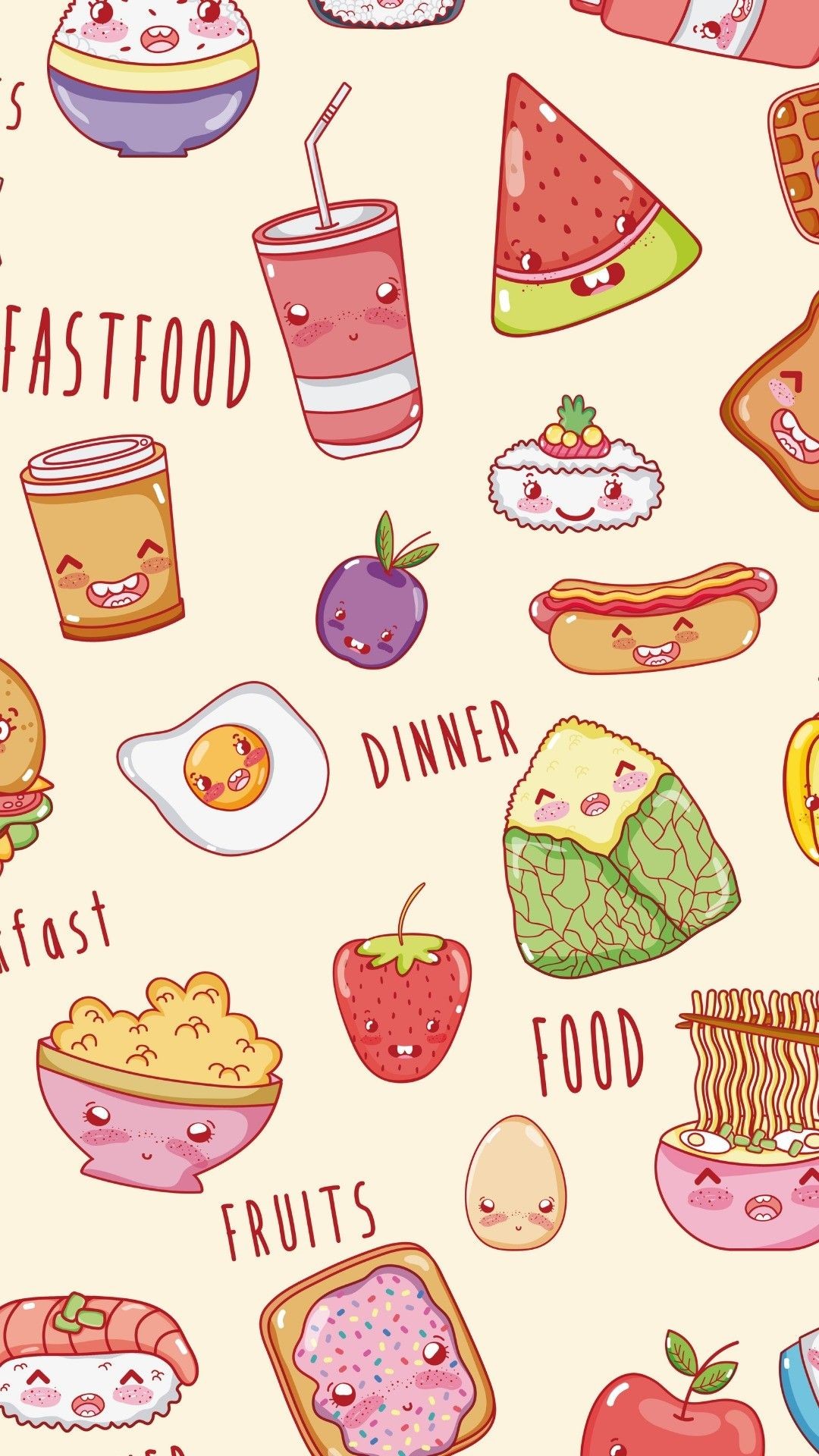 1080x1920 Comida Food Wallpaper, Teen Wallpaper, Kawaii Wallpaper, Tumblr Wallpaper,  Cute Backgrounds,