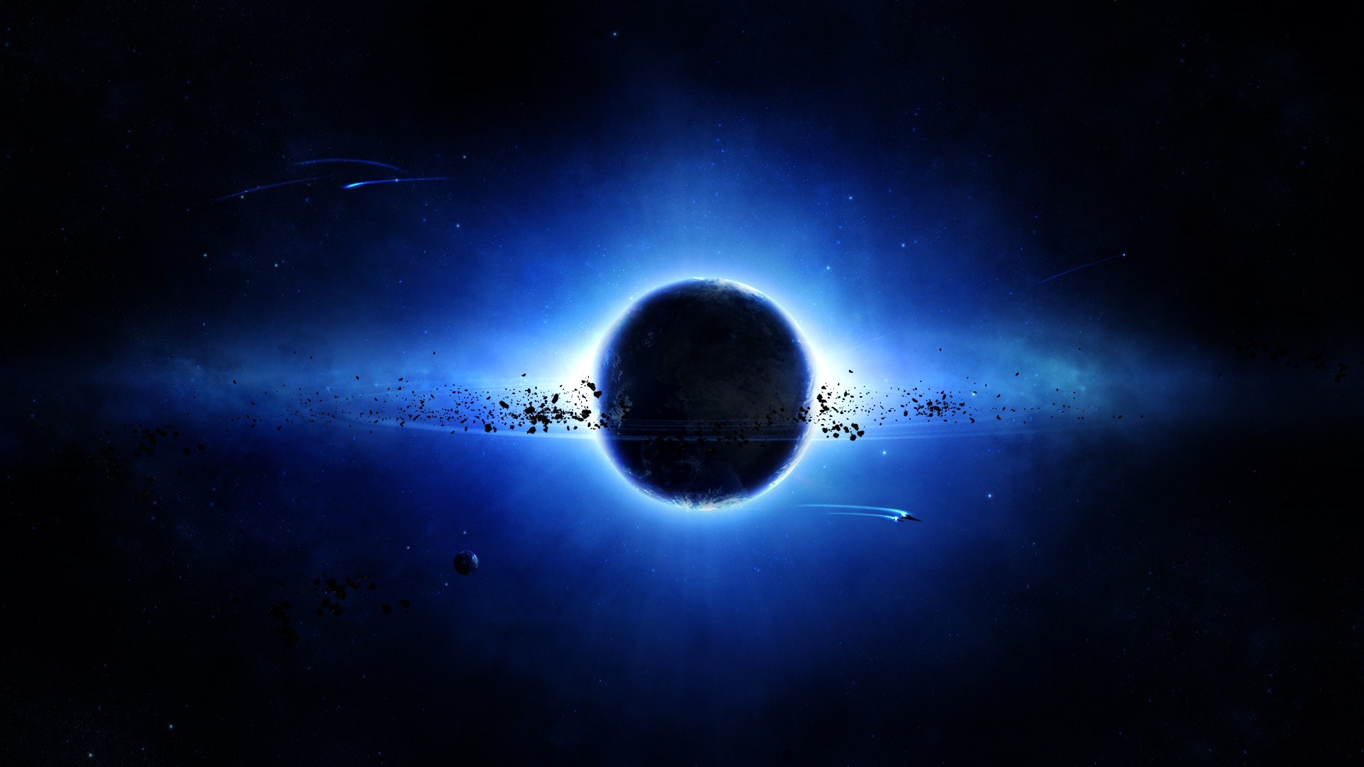 1920x1080 Black And Blue Space Wallpapers | The Art Mad Wallpapers