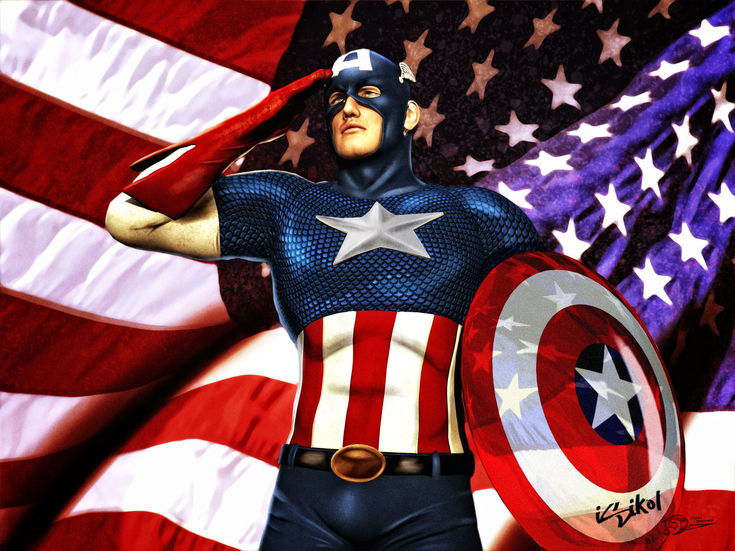 2400x1800 Photo Collection Superhero America Wallpaper