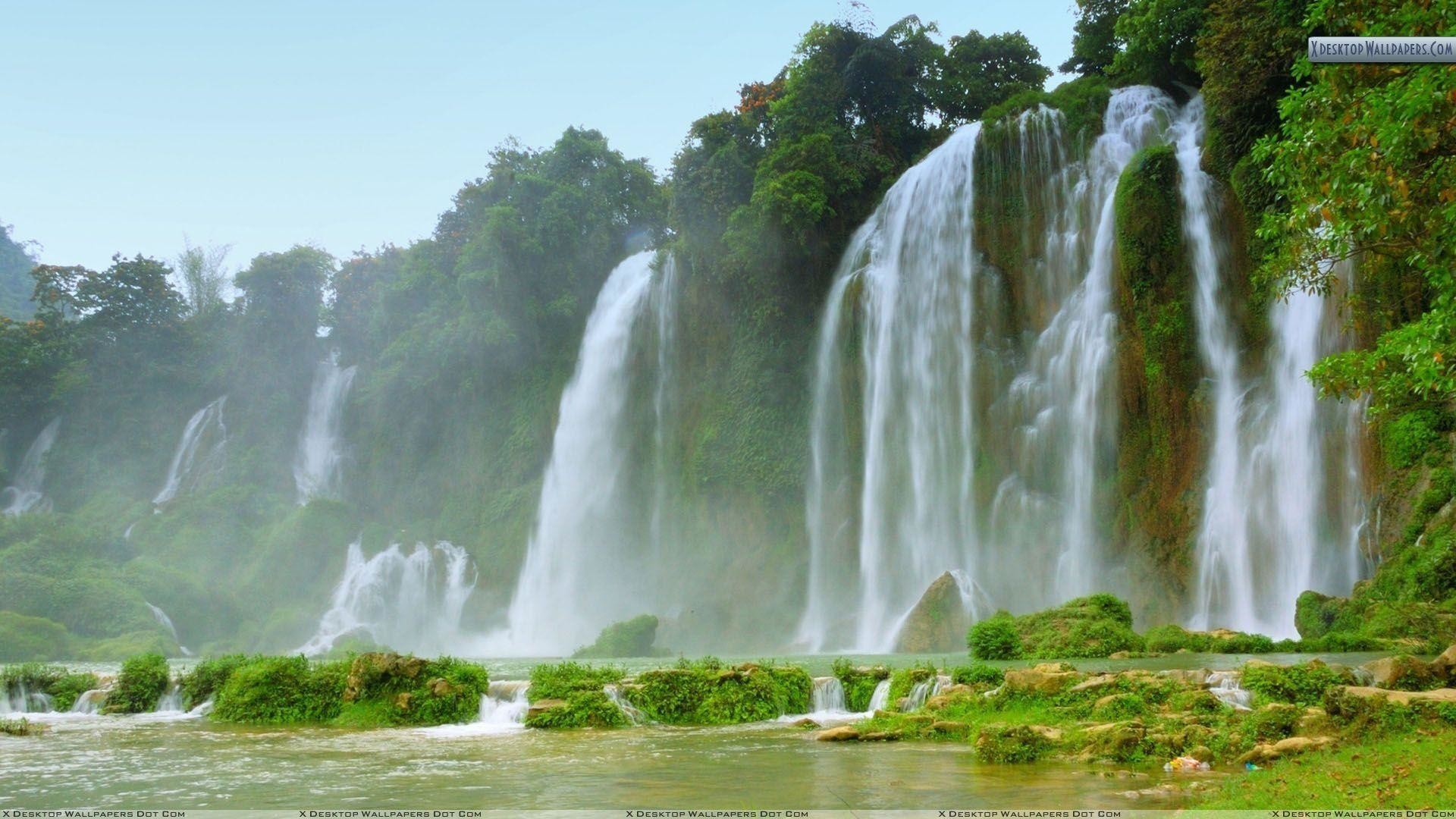 1920x1080 Detian Ban Gioc Falls Soothing Picture Wallpaper