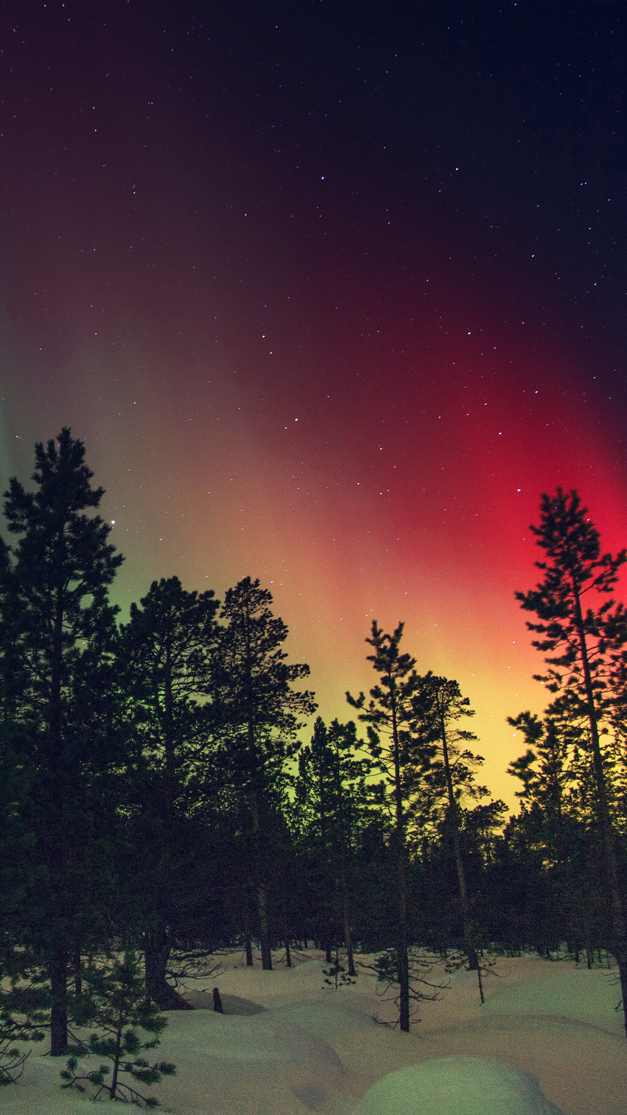 1242x2208 nice aurora-night-red-sky-space-dark-romantic-iphone6