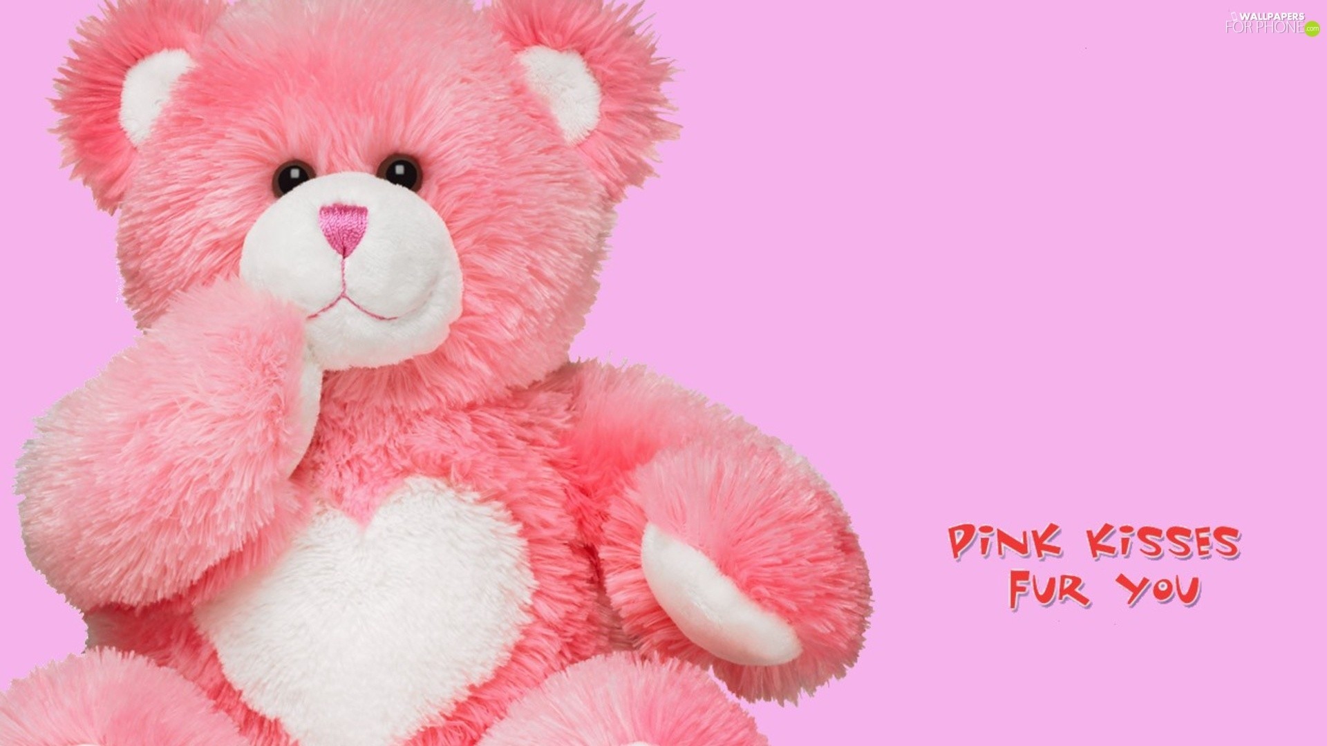 1920x1080 Pink, Fur, teddy bear