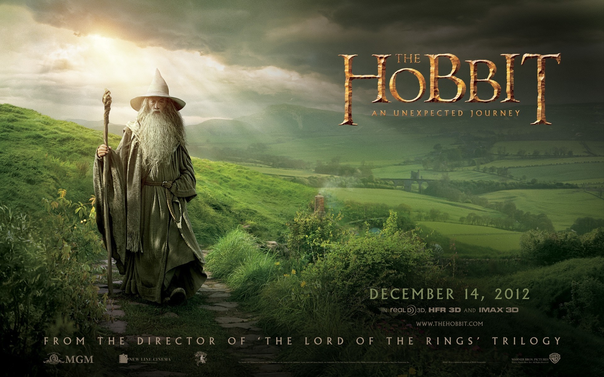 1920x1200 Movies outdoors nature sky horizontal grass gandalf hobbit HD wallpaper.  Android wallpapers for free.