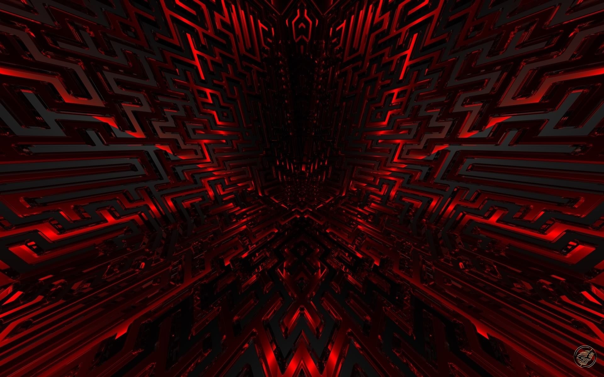 1920x1200 Red Desktop Background