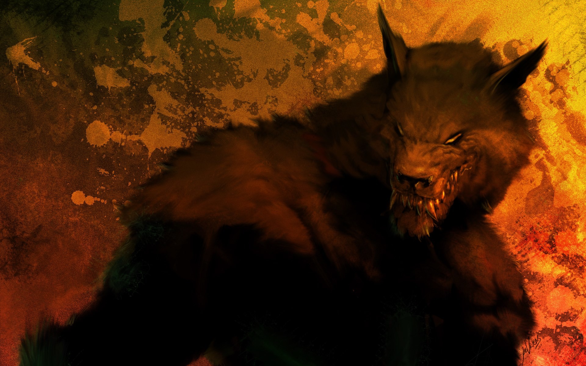 1920x1200 werewolf computer wallpaper backgrounds - werewolf category