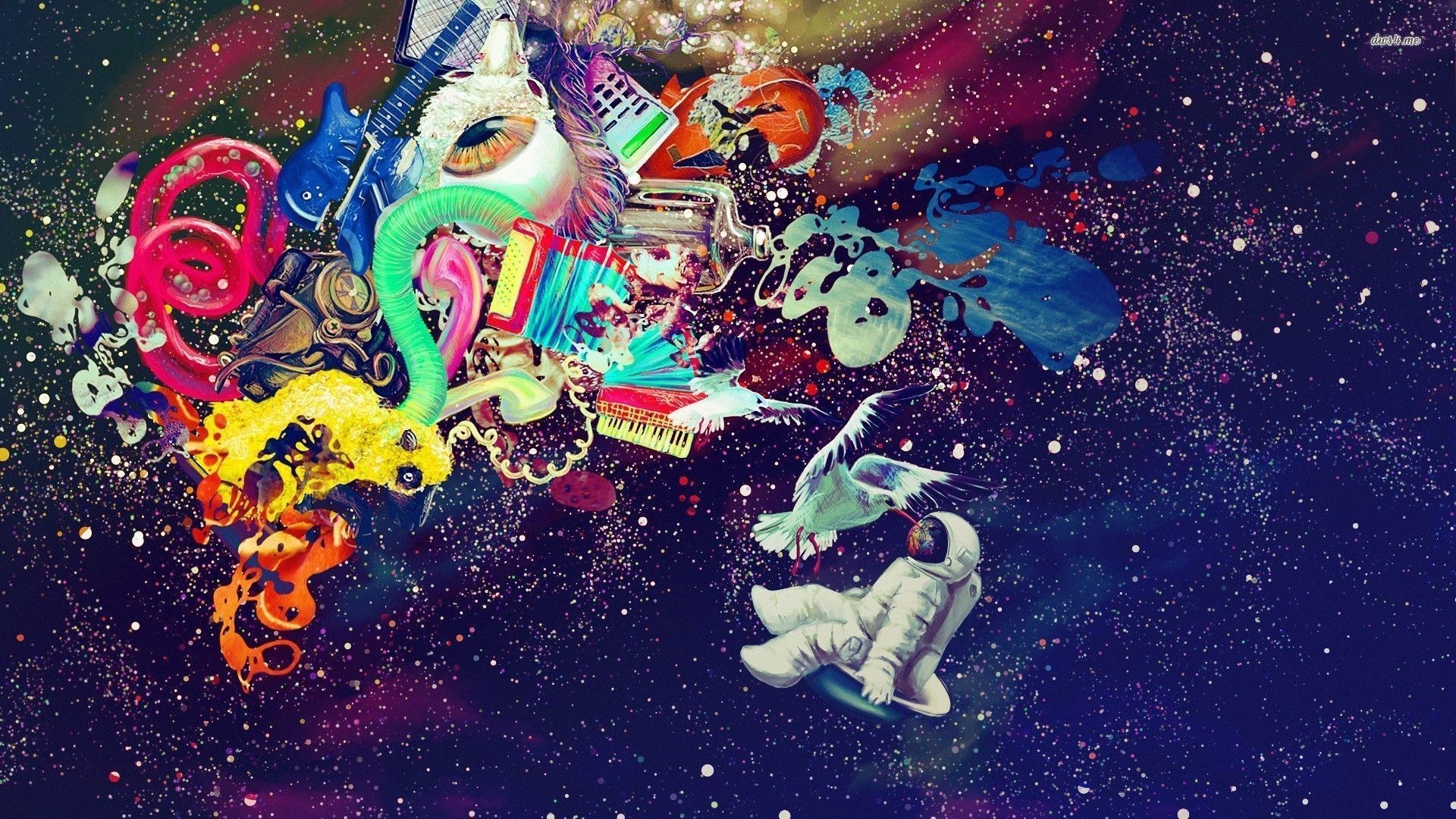1920x1080 Rainbow Astronaut Wallpaper (page 2) - Pics about space