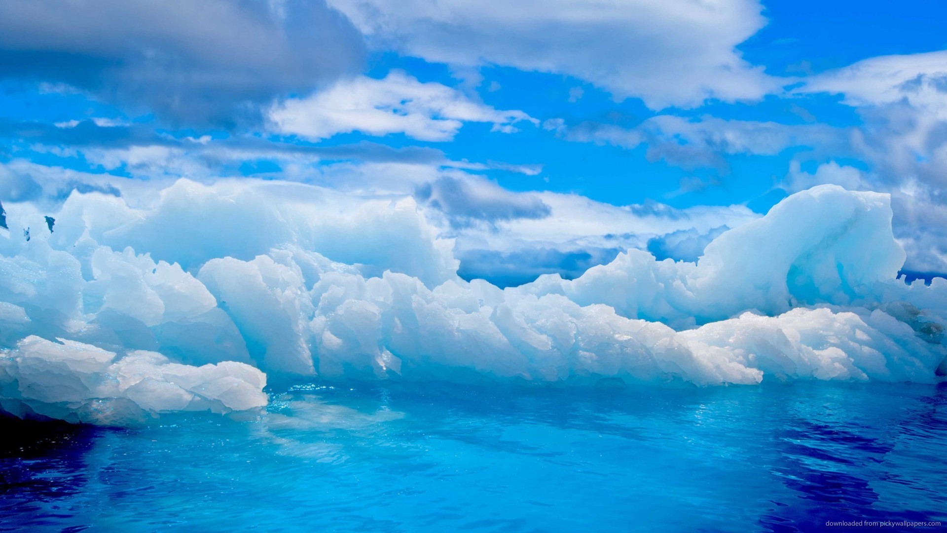 1920x1080 Bright Blue Iceberg Water for 