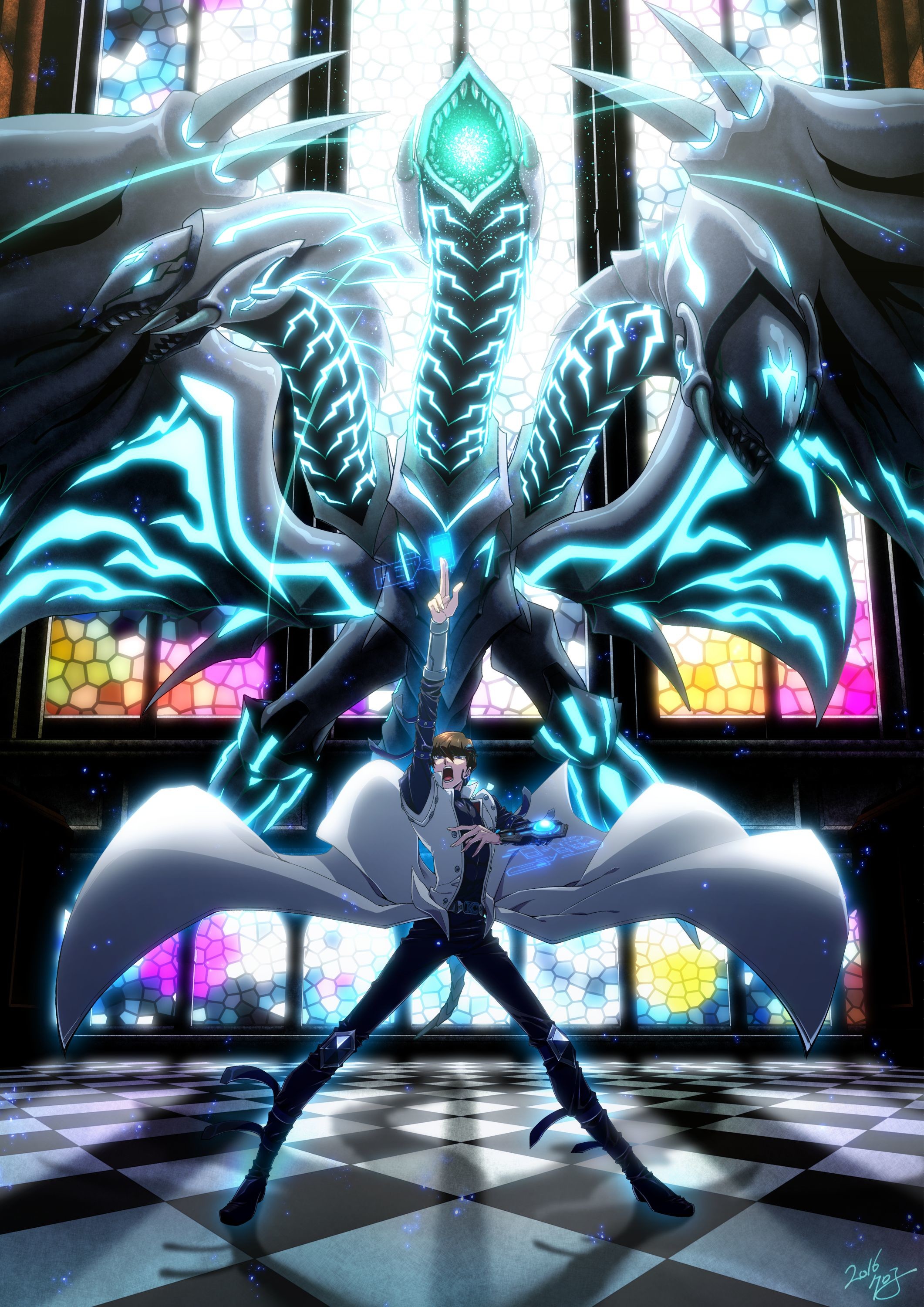 2122x3000 Yu-Gi-Oh! The Dark Side of Dimensions Seto Kaiba & Neo Blue-Eyes Ultimate  Dragon