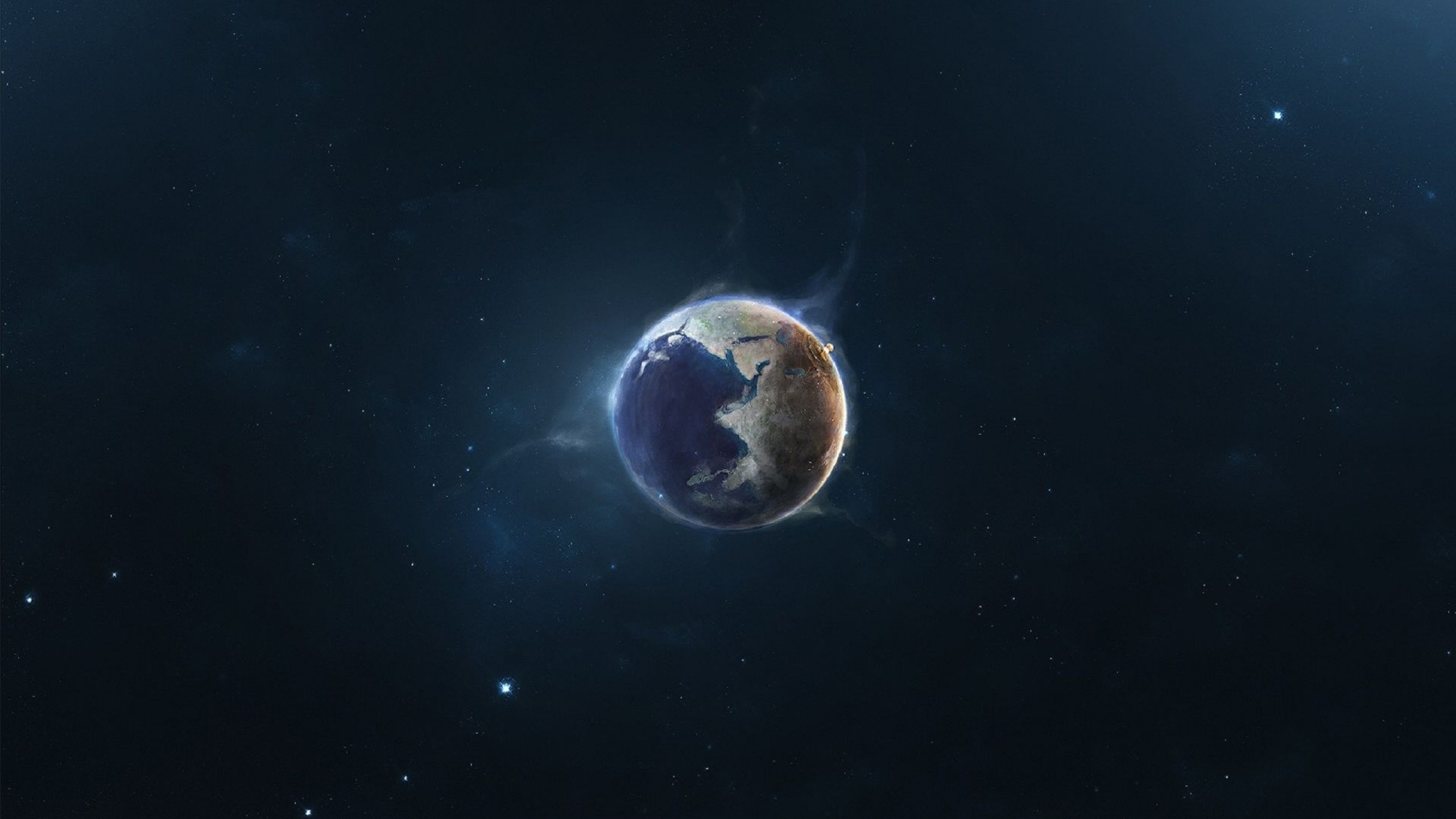 2560x1440 Atmosphere Earth Explosion Nuclear Outer Space Planets