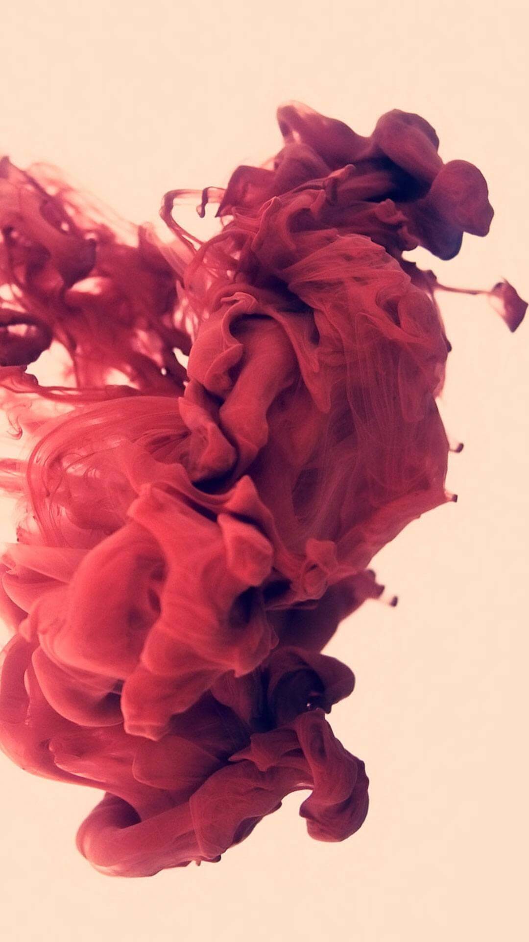 1080x1920 Red Ink In Water Wallpaper iPhone HD