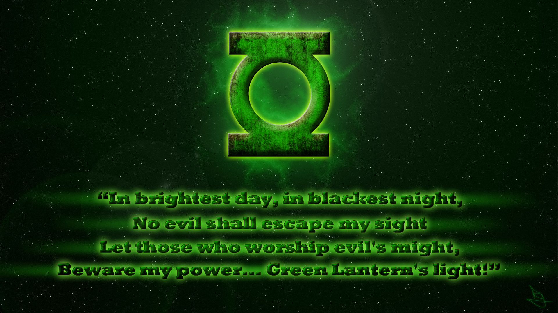 1920x1080 Green lantern oath - photo#1