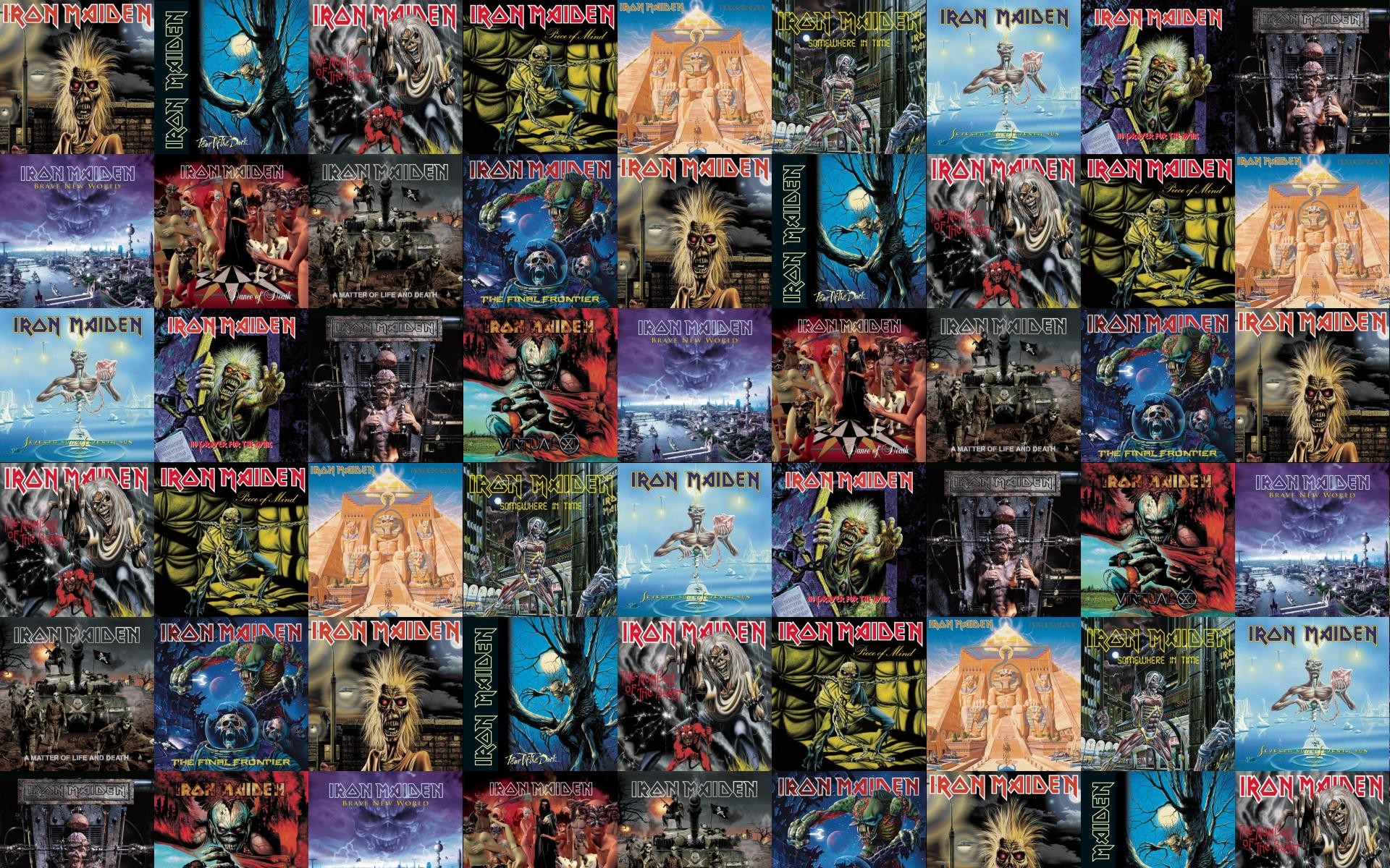 1920x1200 Iron Maiden Killers Fear Dark Number Beast Piece Wallpaper Â« Tiled Desktop  Wallpaper