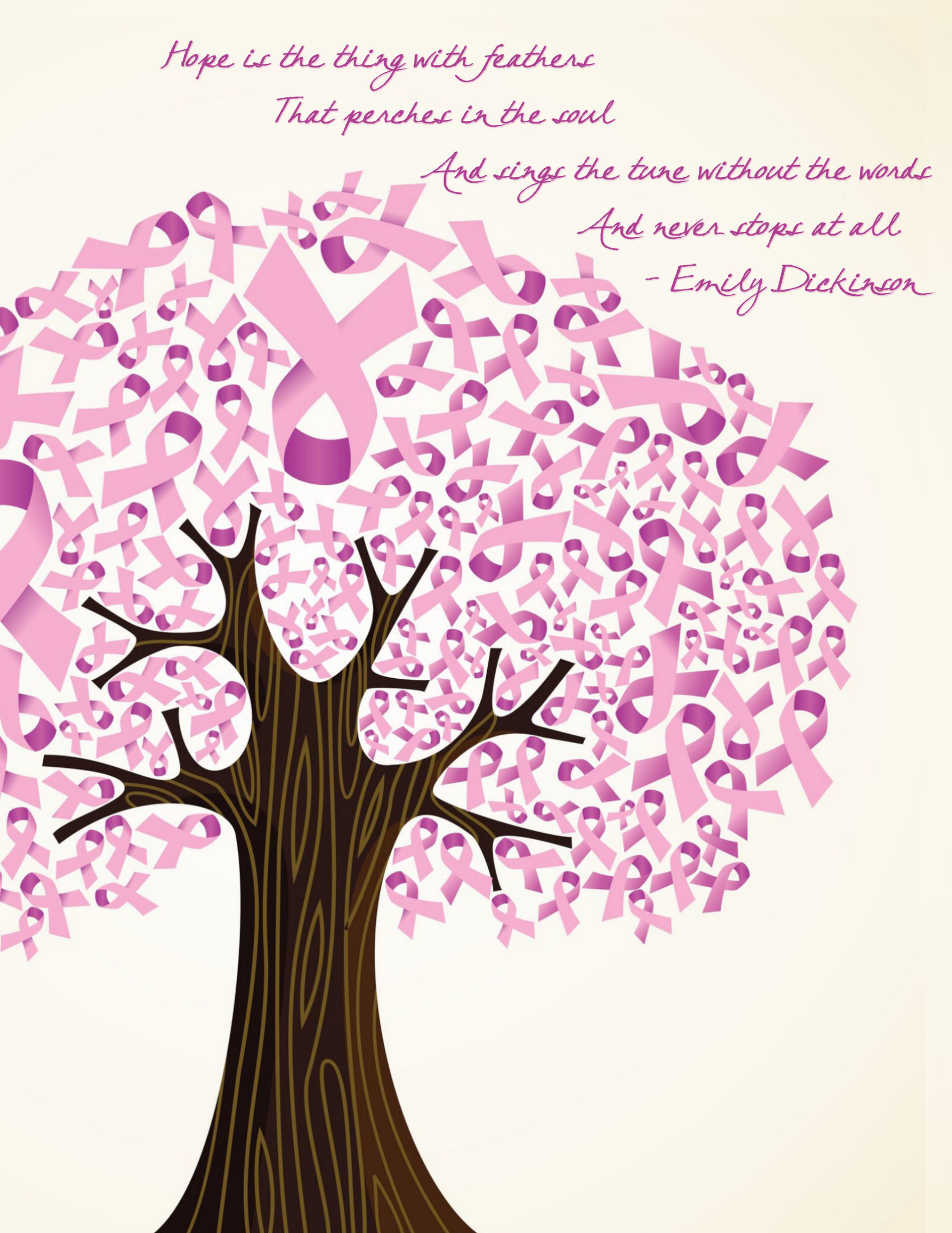 1700x2200 Hope Word Art Freebie and Go Pink Blog Hop. Cancer RibbonsBreast ...