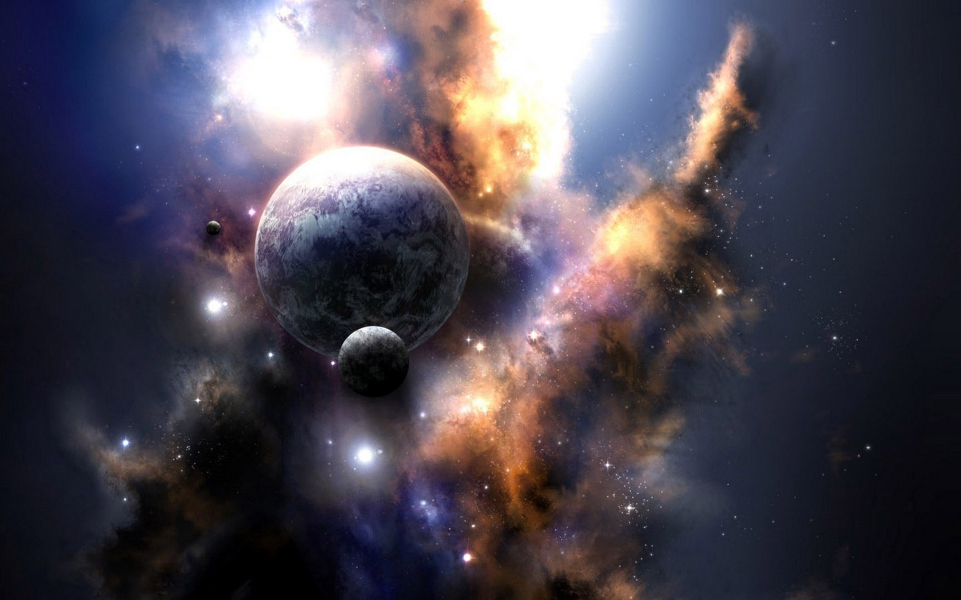 1920x1200  Wallpaper space, explosion, beautiful, planet