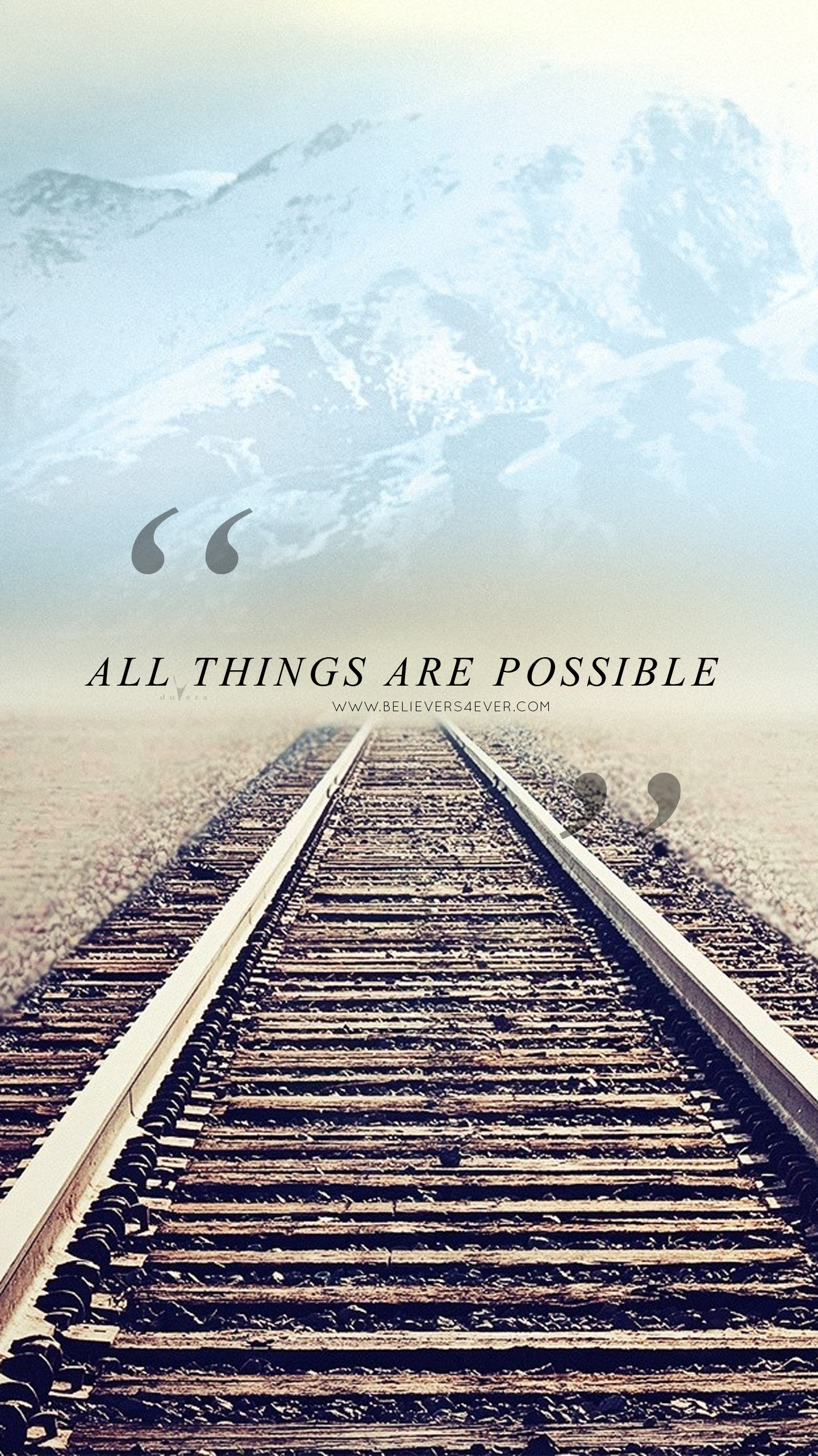 1440x2561 All things are possible Christian mobile lock screen wallpaper