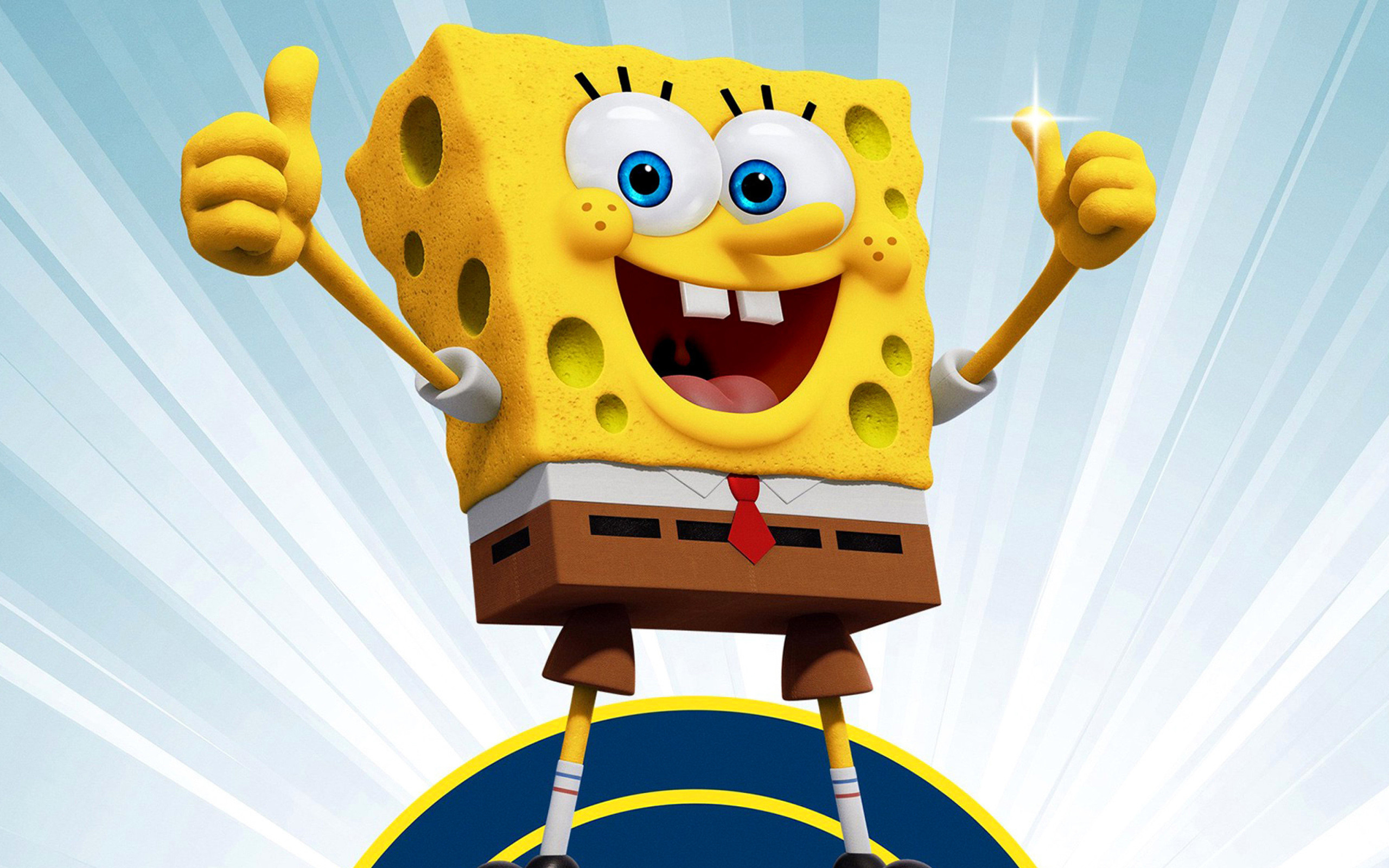 2560x1600 SpongeBob, thumb up, funny characters, SpongeBob SquarePants