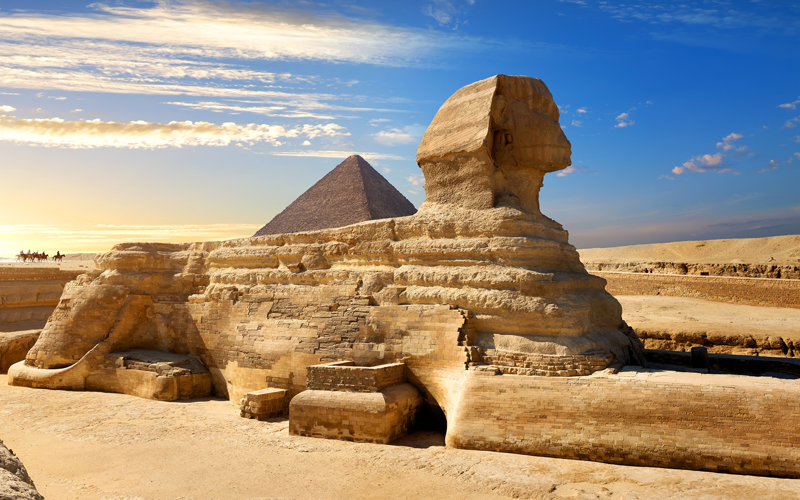 2560x1600 Photos Egypt Cairo, Great Sphinx of Giza Desert 