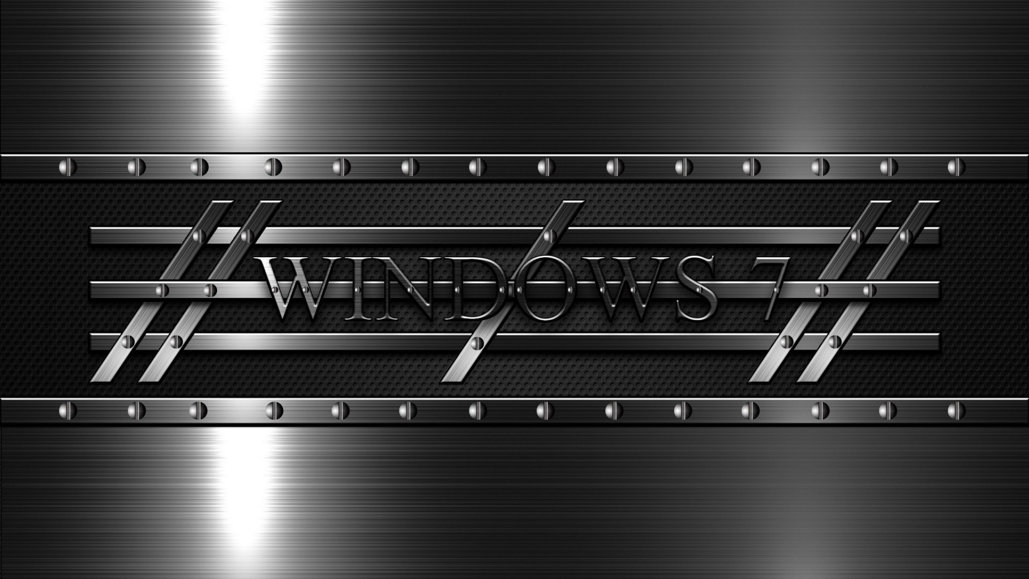 2048x1152  Wallpaper windows 7, 3d, background, black